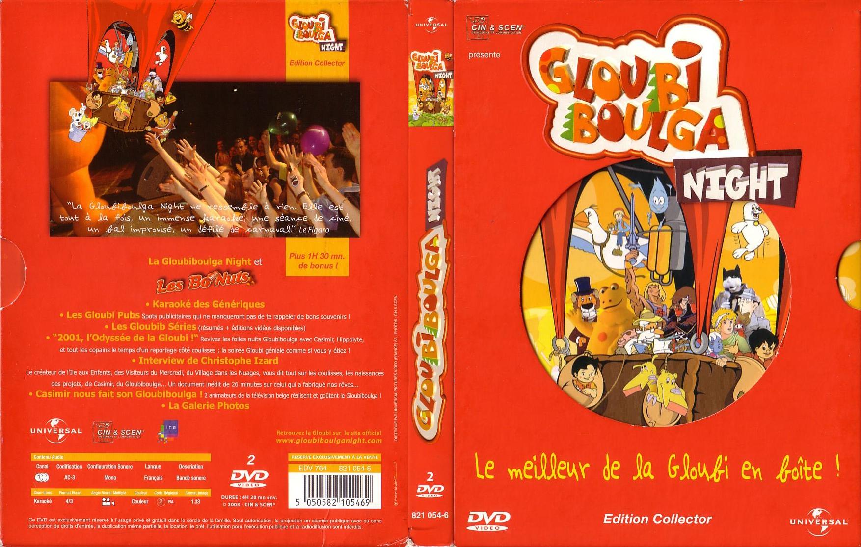 Jaquette DVD Gloubi Boulga Night le meilleur de la gloubi en boite