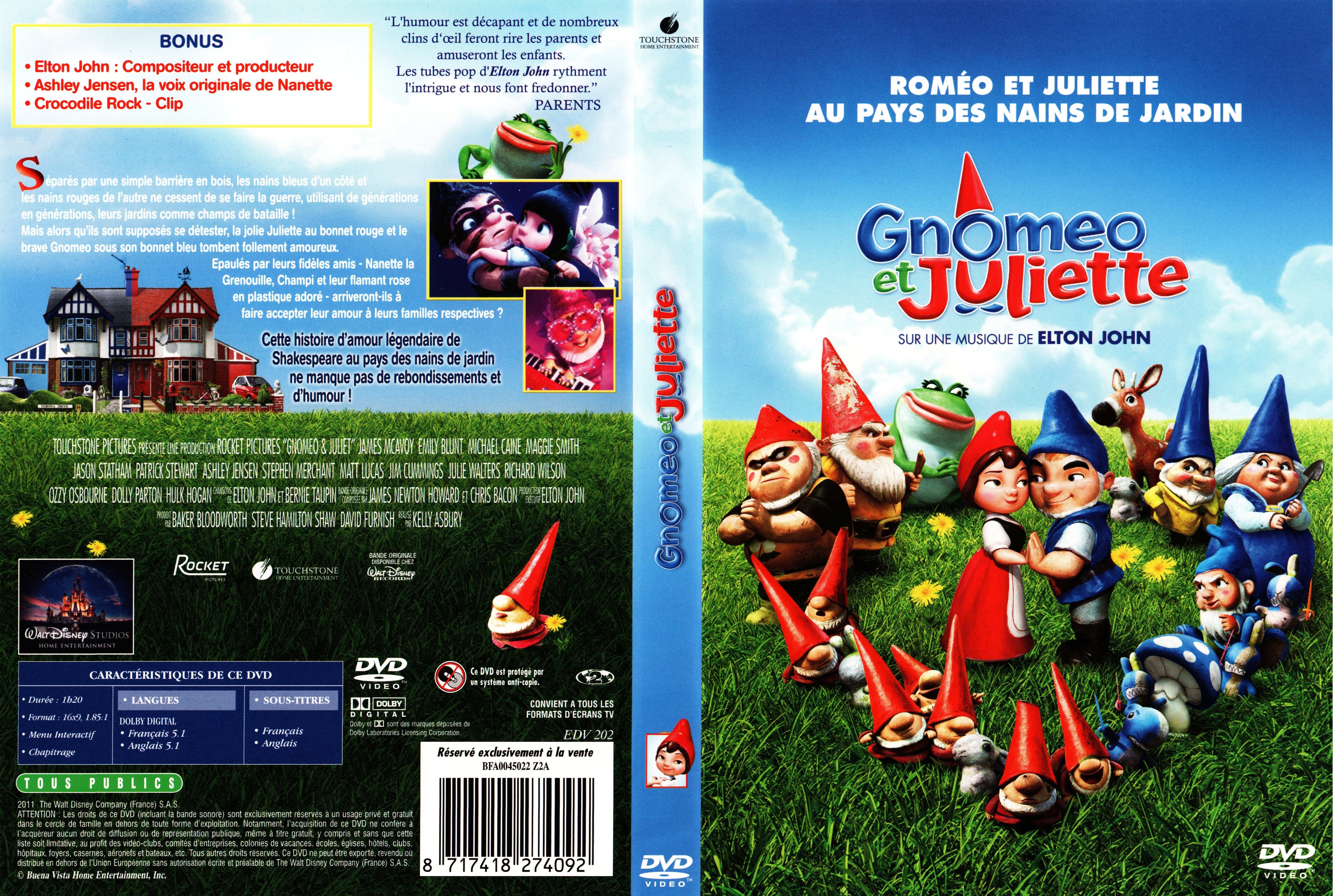 Jaquette DVD Gnomo et Juliette