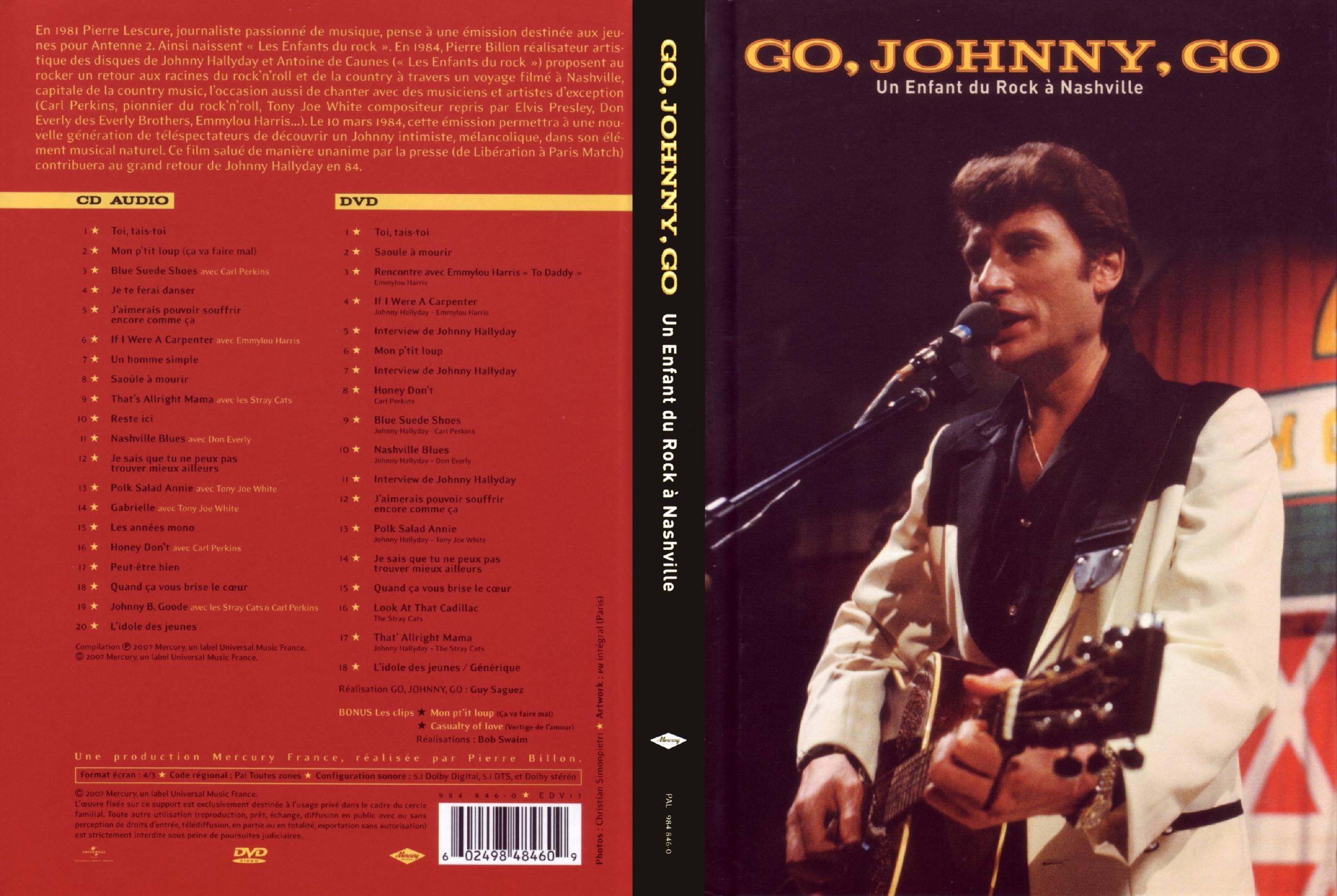 Jaquette DVD Go, Johnny, go un enfant du rock  Nashville