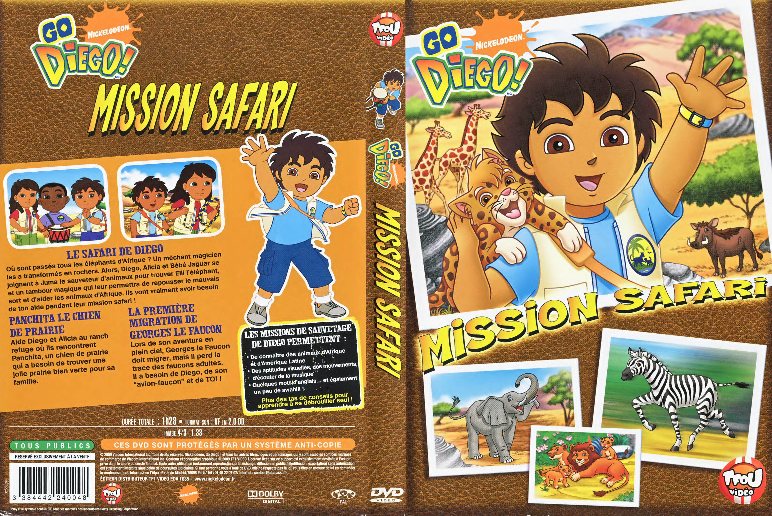 Jaquette DVD Go Diego - Mission Safari