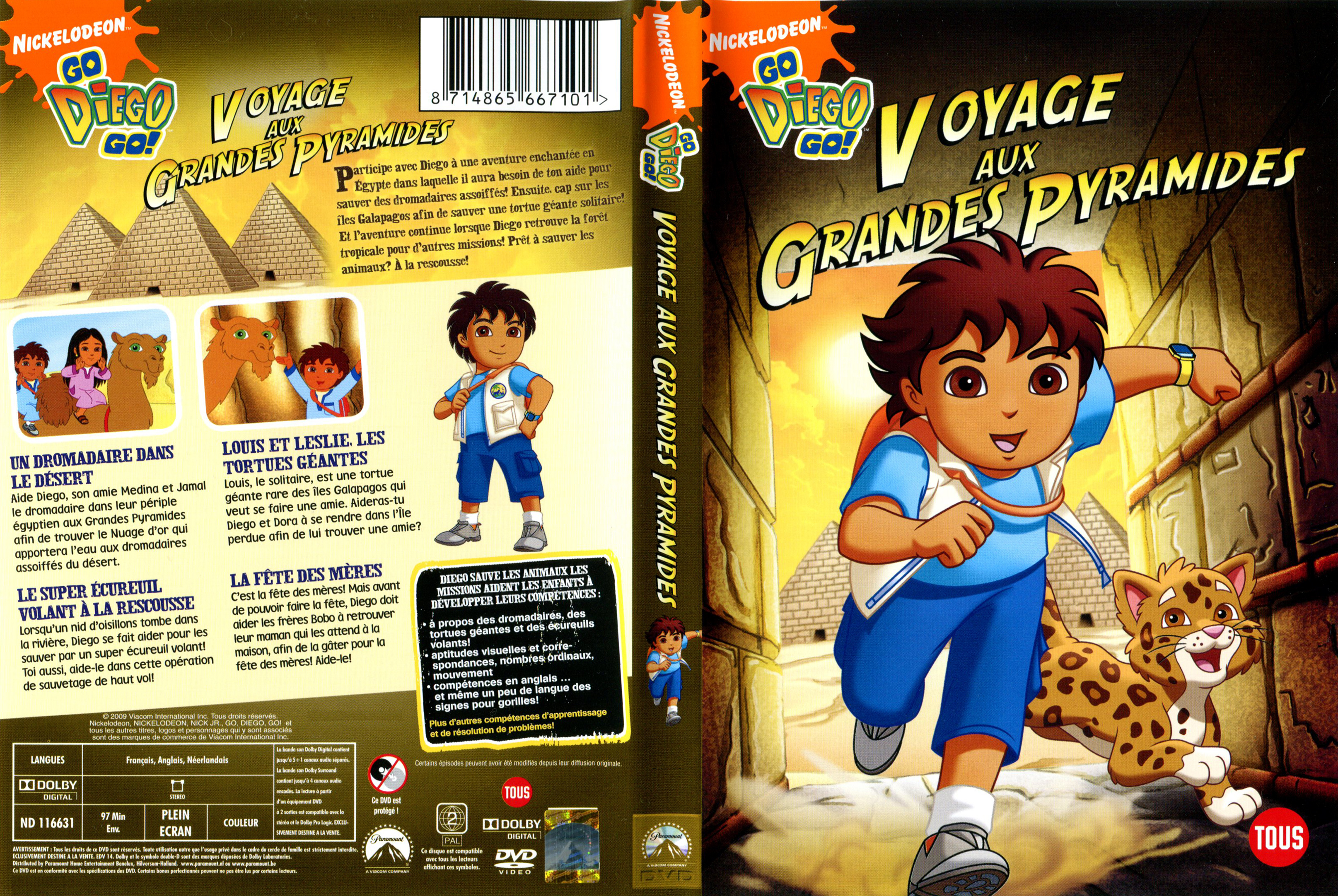 Jaquette DVD Go Diego - Voyage aux grandes pyramides
