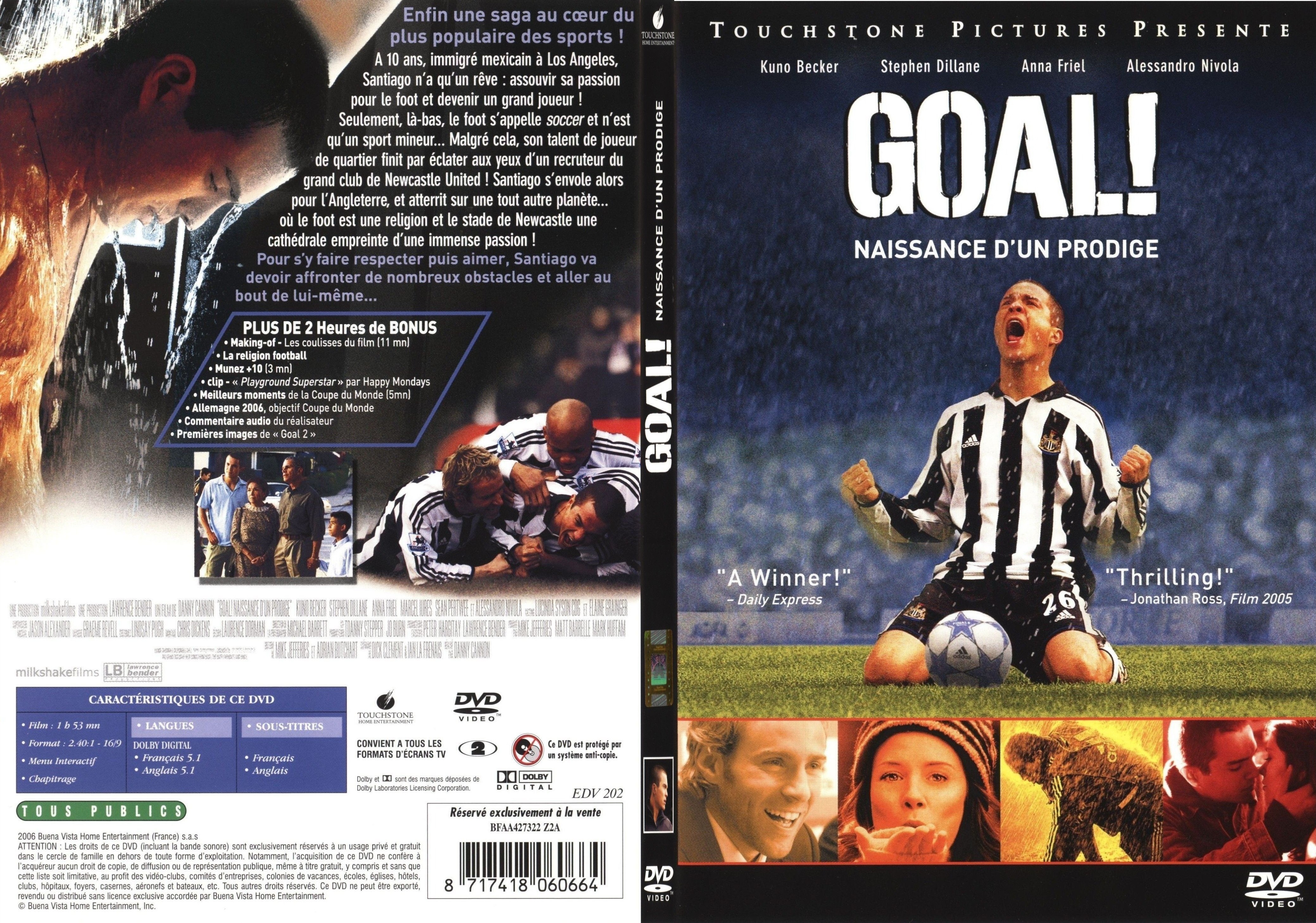 Jaquette DVD Goal - SLIM