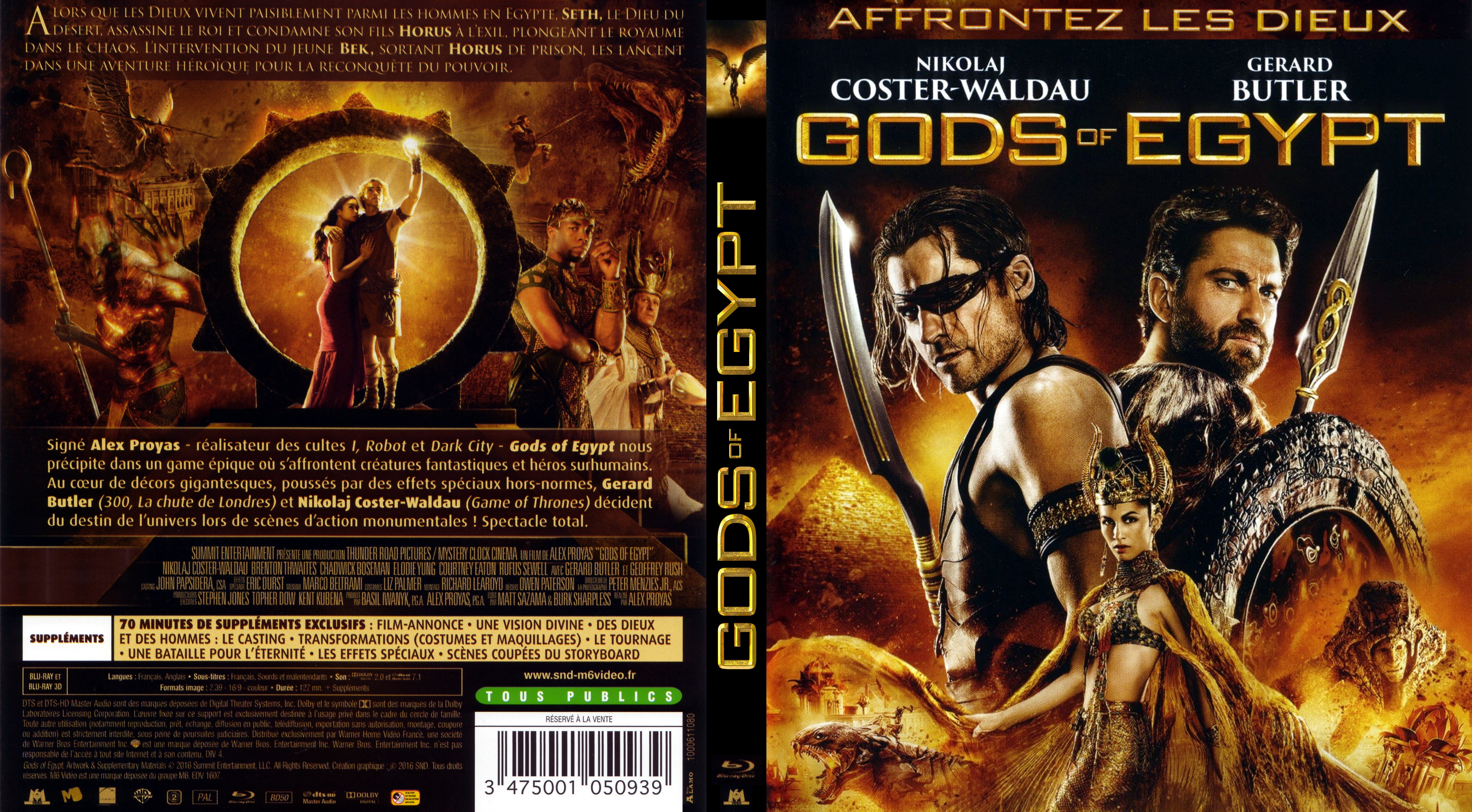 Jaquette DVD Gods Of Egypt custom (BLU-RAY)