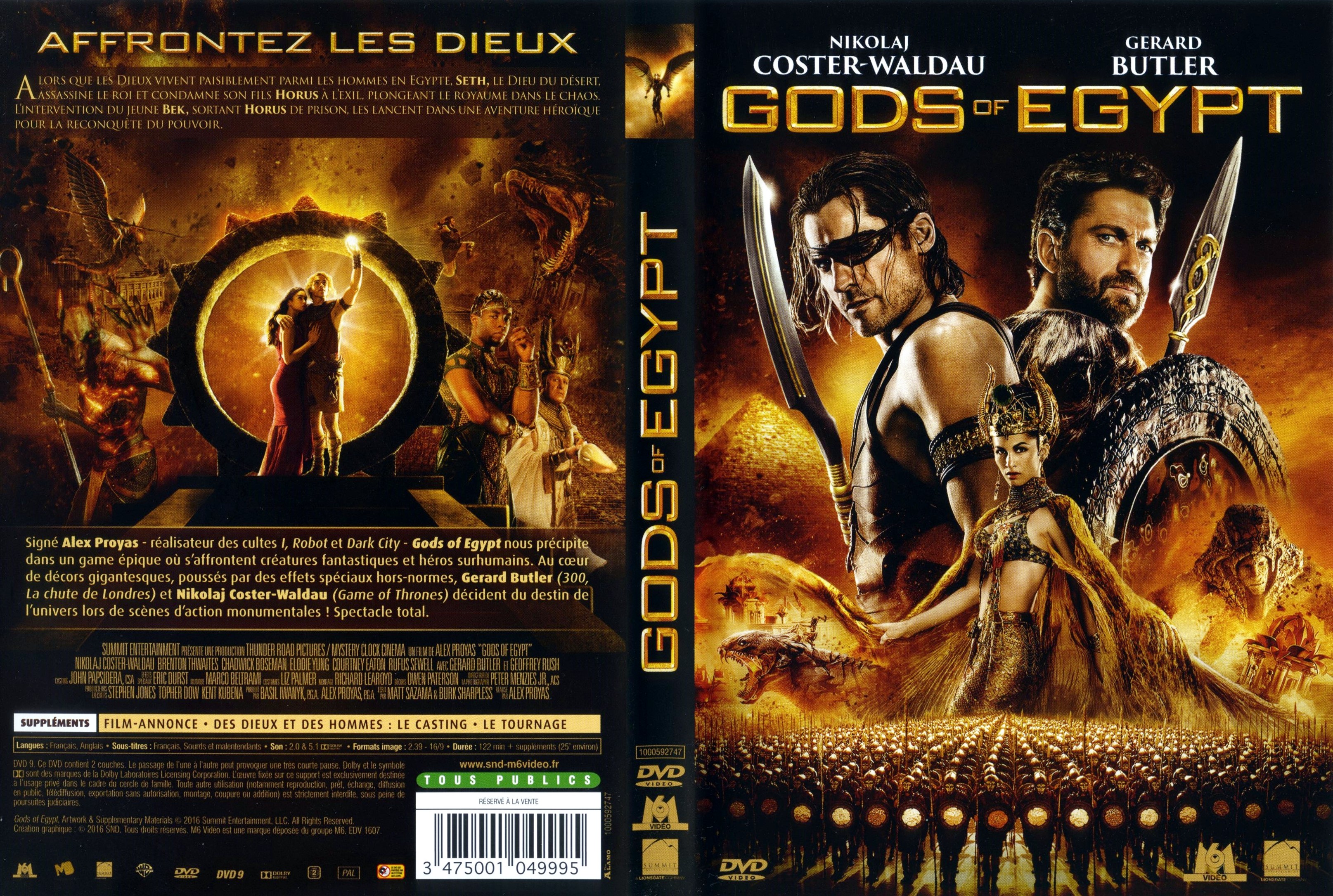 Jaquette DVD Gods of Egypt