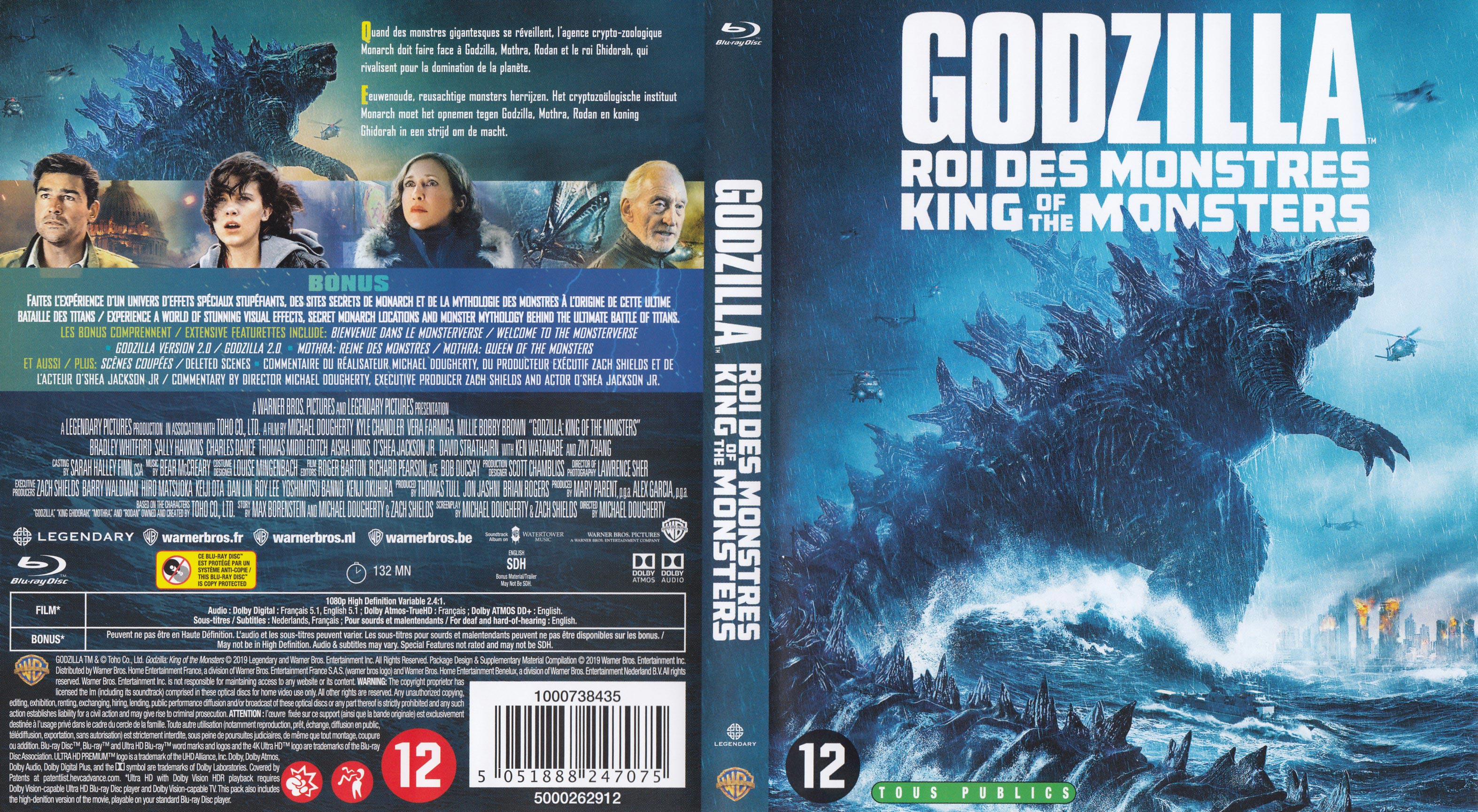 Jaquette DVD Godzilla II Roi des Monstres (BLU-RAY)