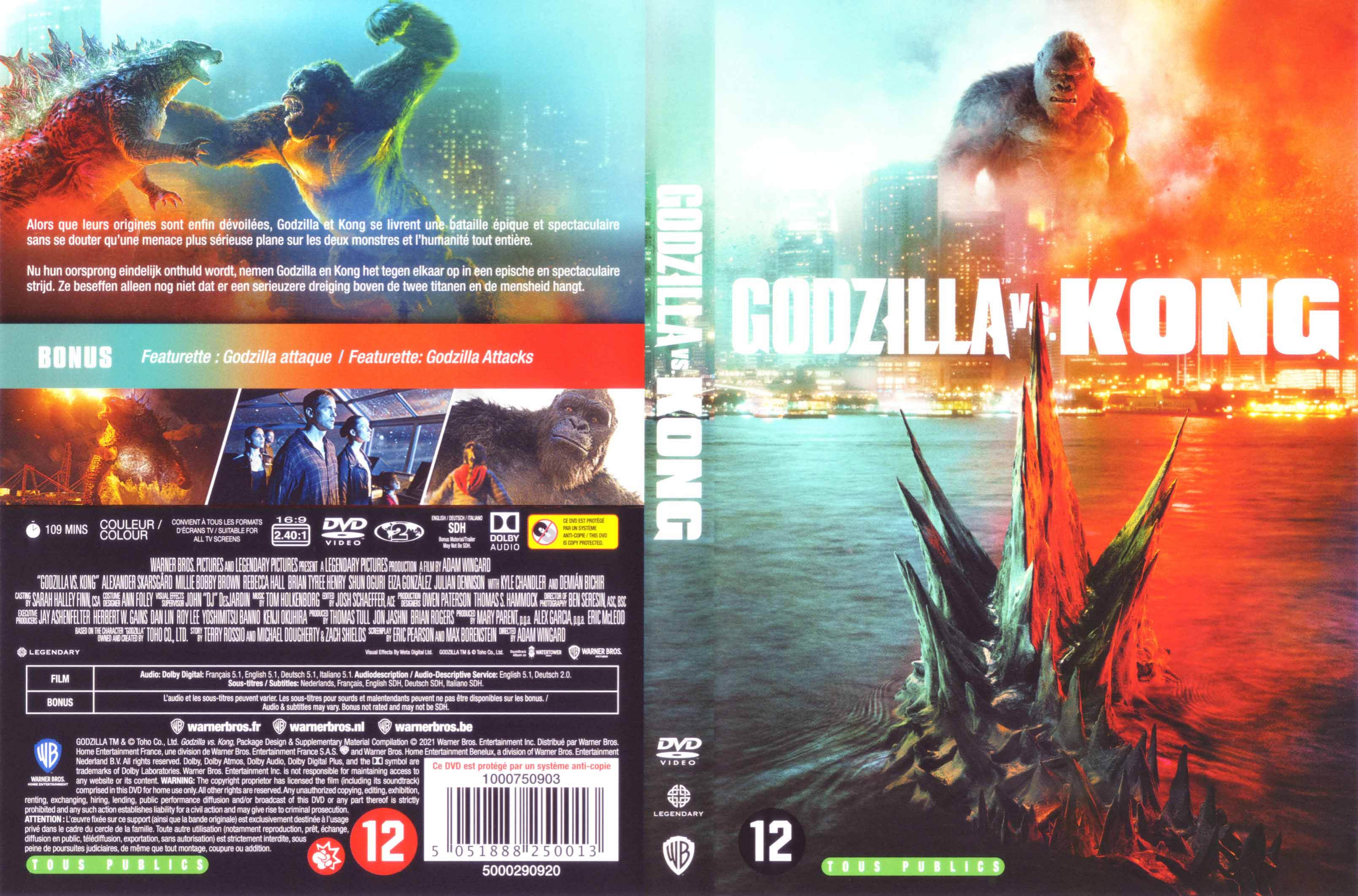 Jaquette DVD Godzilla Vs Kong
