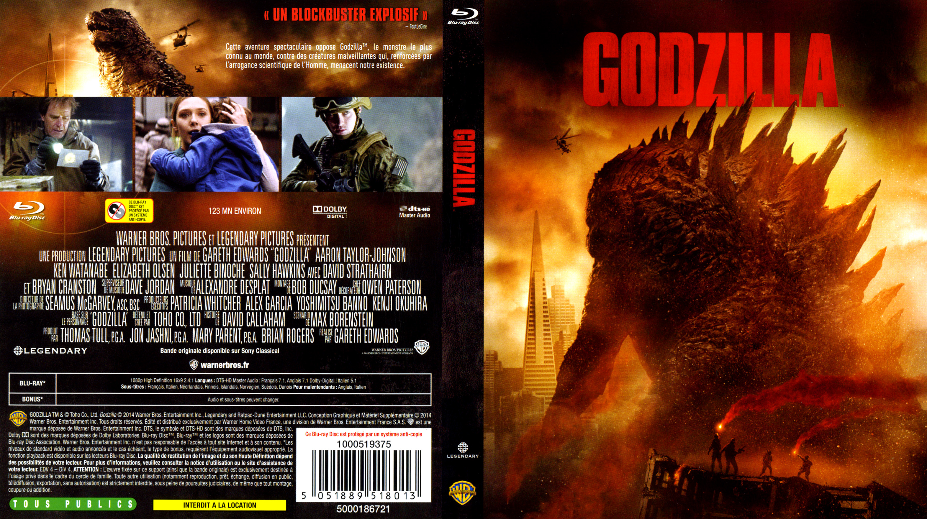 Jaquette DVD Godzilla (2014) (BLU-RAY) v3