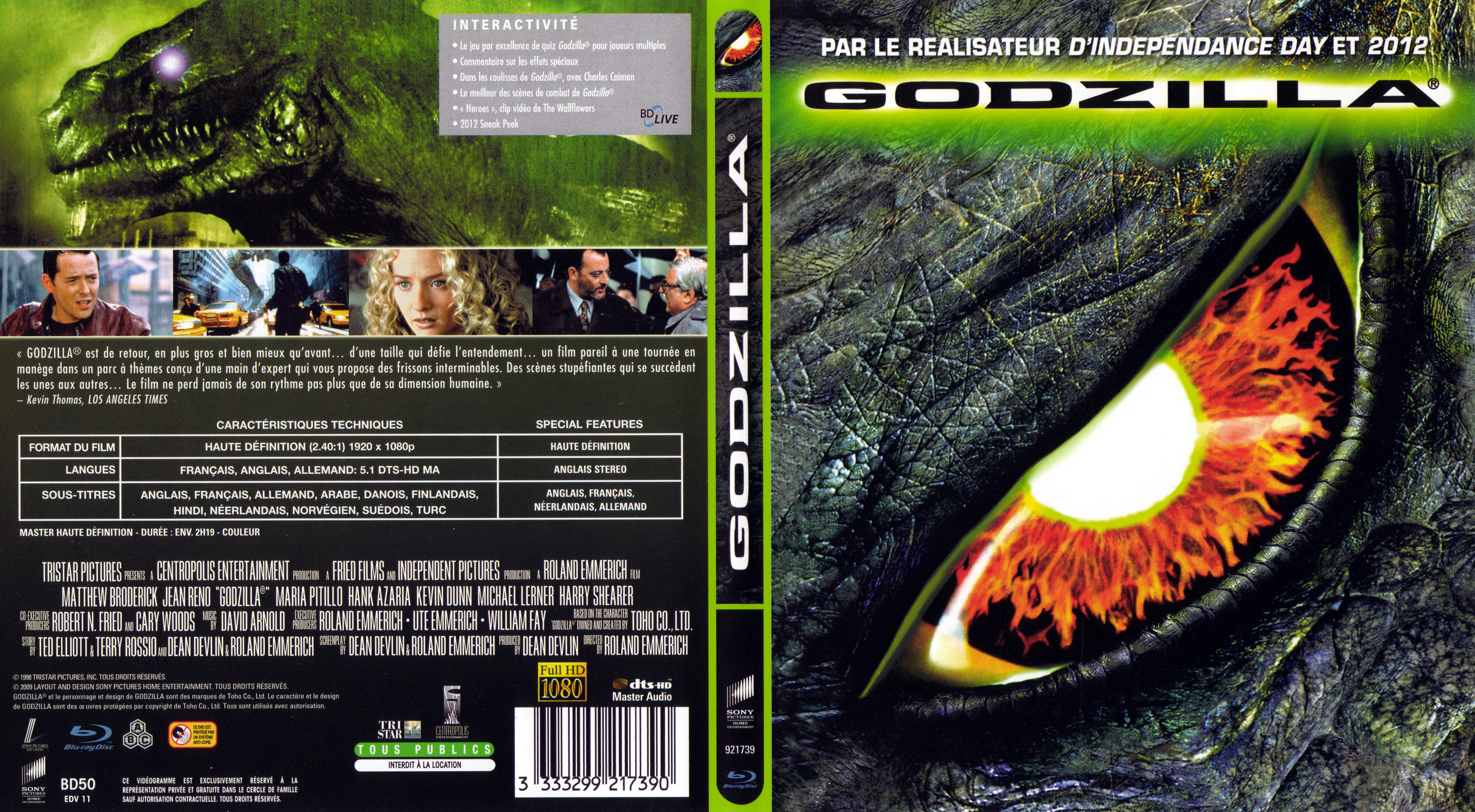 Jaquette DVD Godzilla (BLU-RAY)