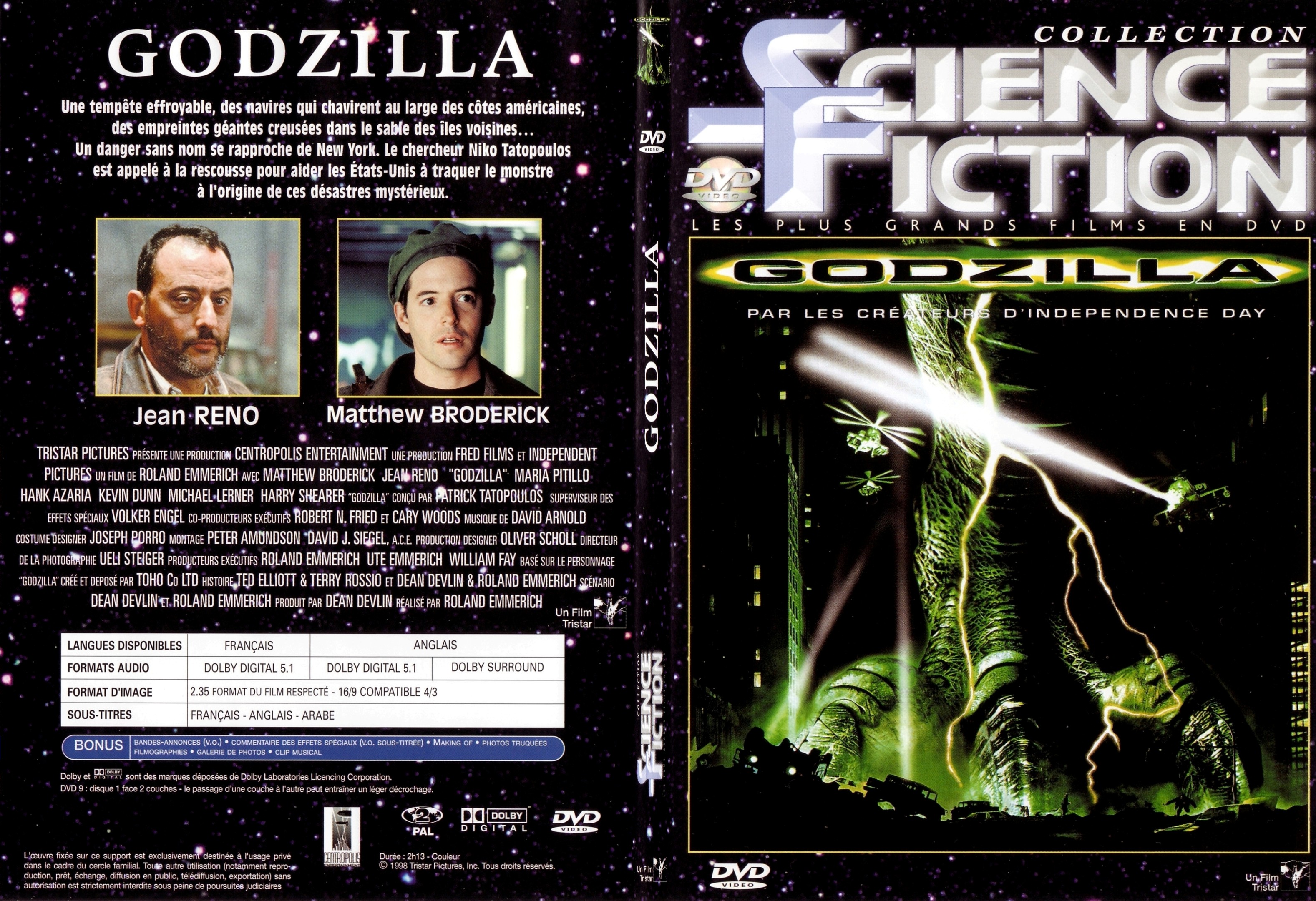 Jaquette DVD Godzilla - SLIM v2