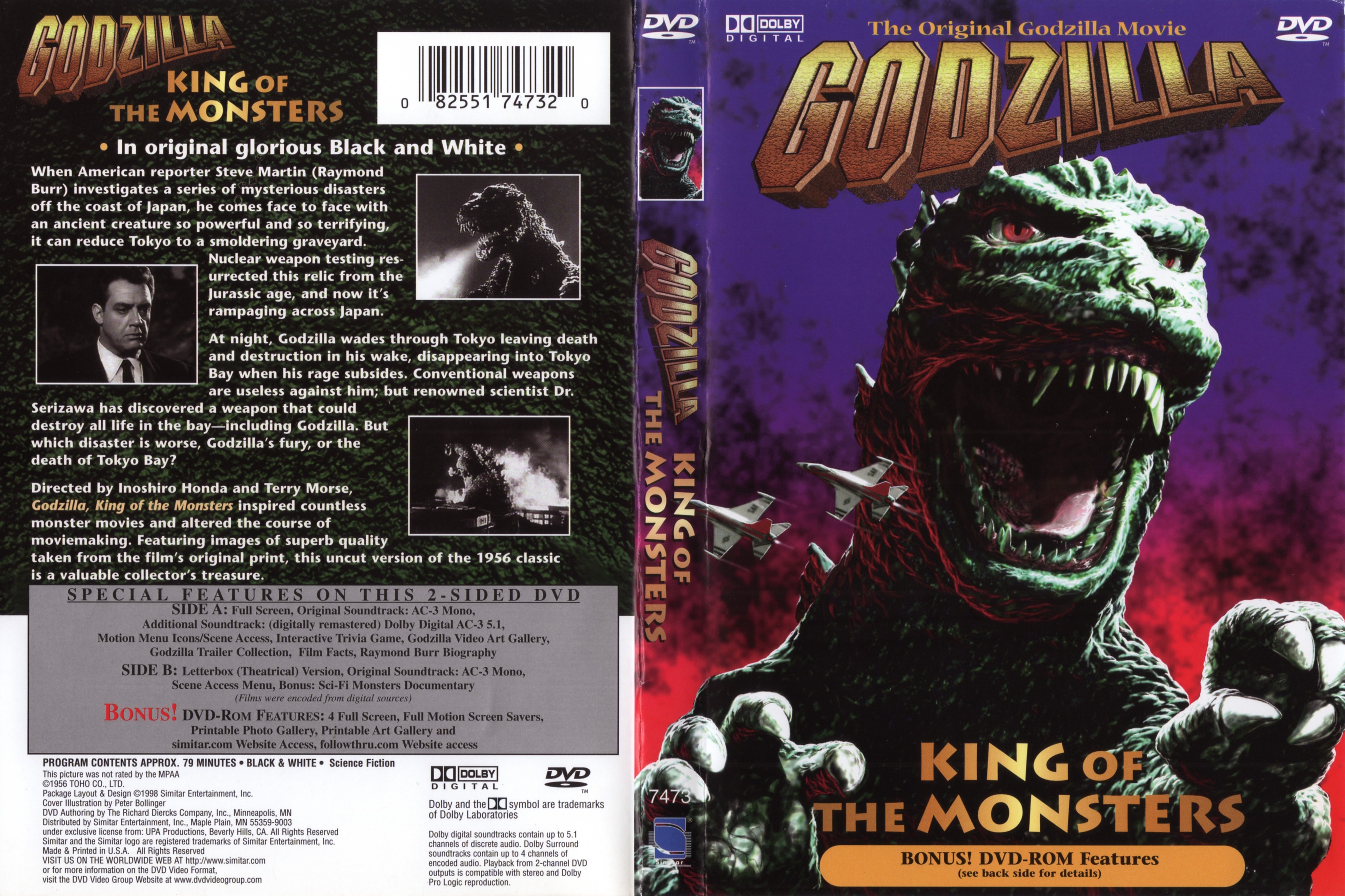 Jaquette DVD Godzilla king of the monsters Zone 1