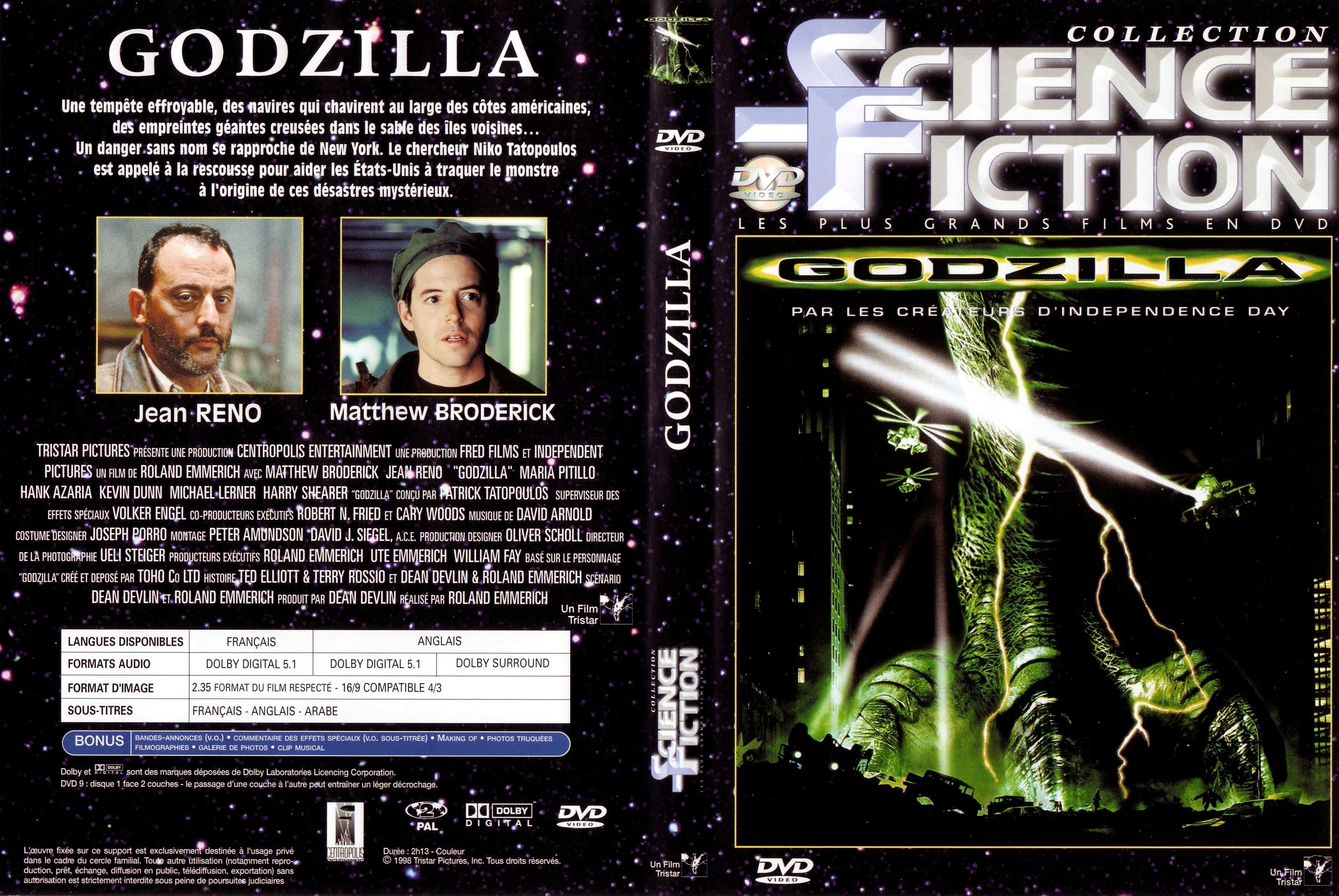 Jaquette DVD Godzilla v2