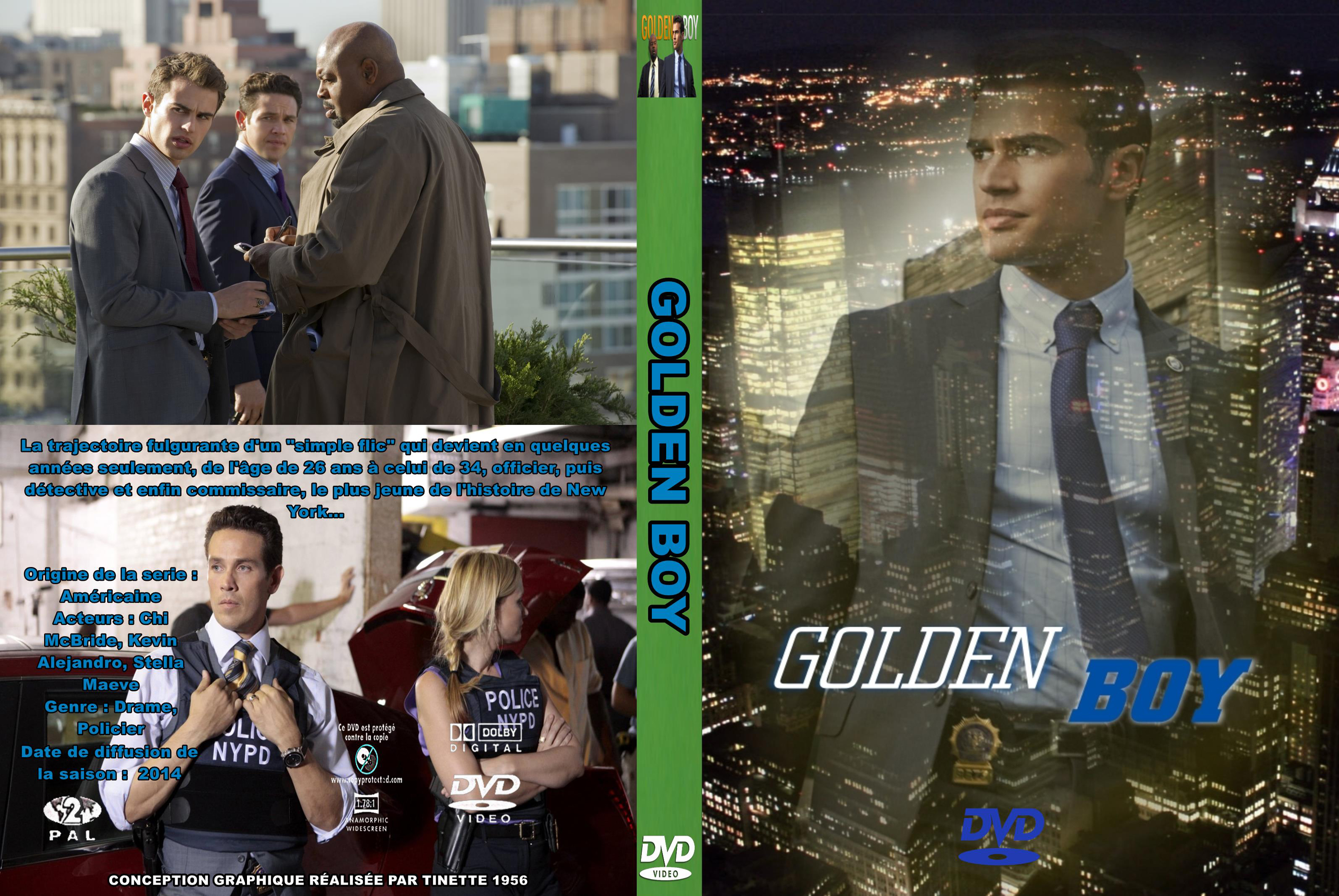Jaquette DVD Golden boy Saison 1 custom