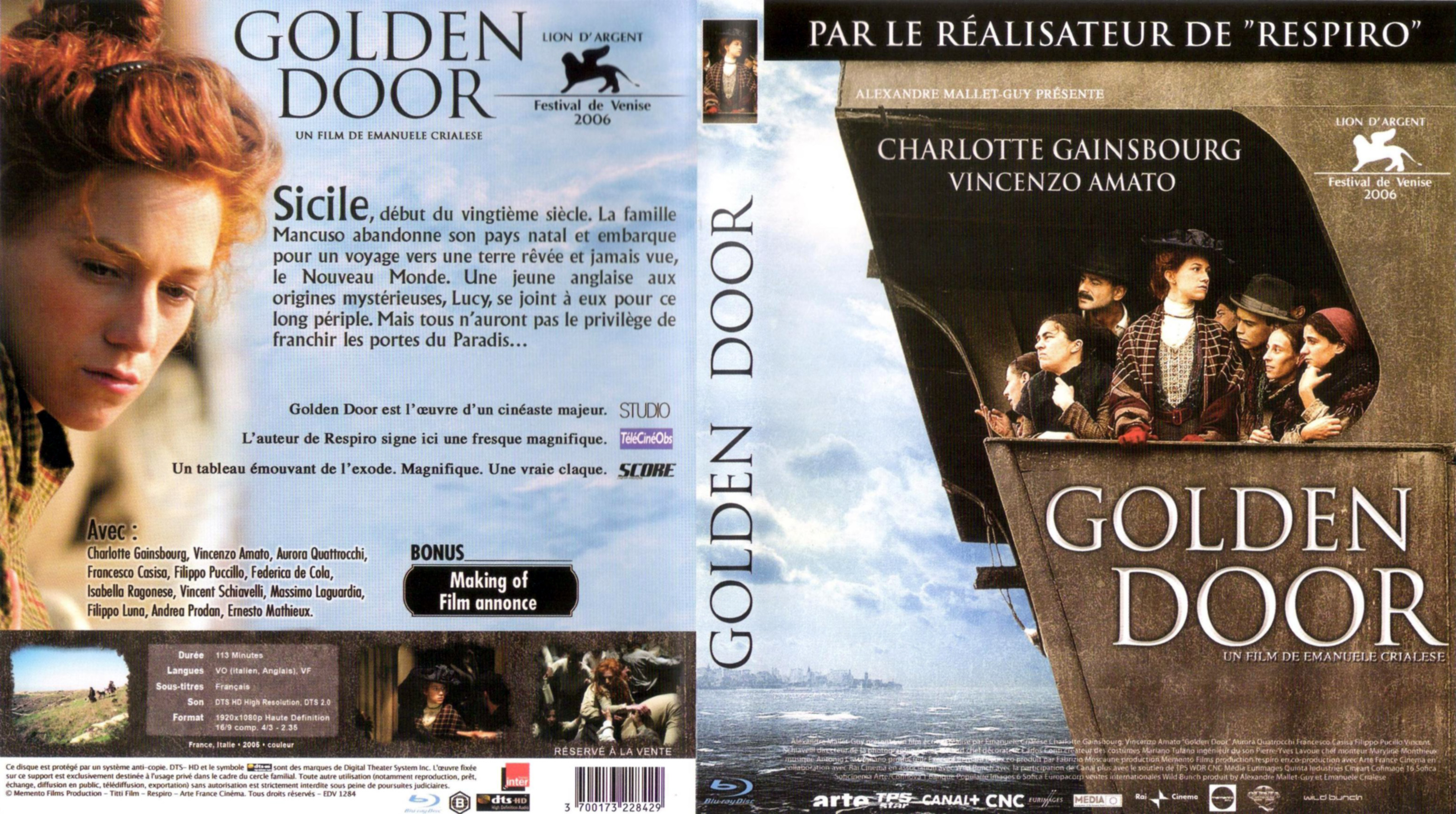 Jaquette DVD Golden door (BLU-RAY)