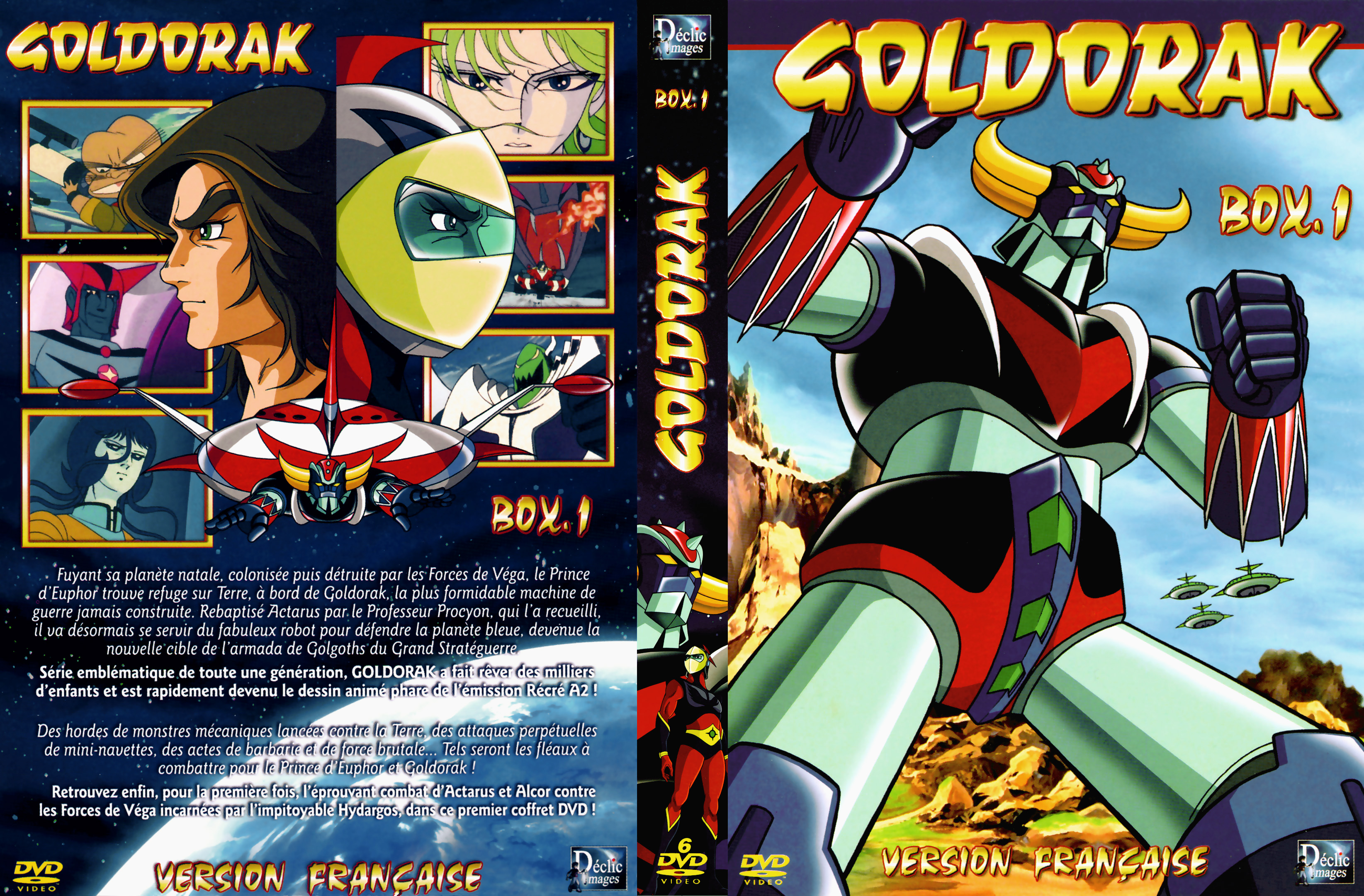 Jaquette DVD Goldorak Box 1