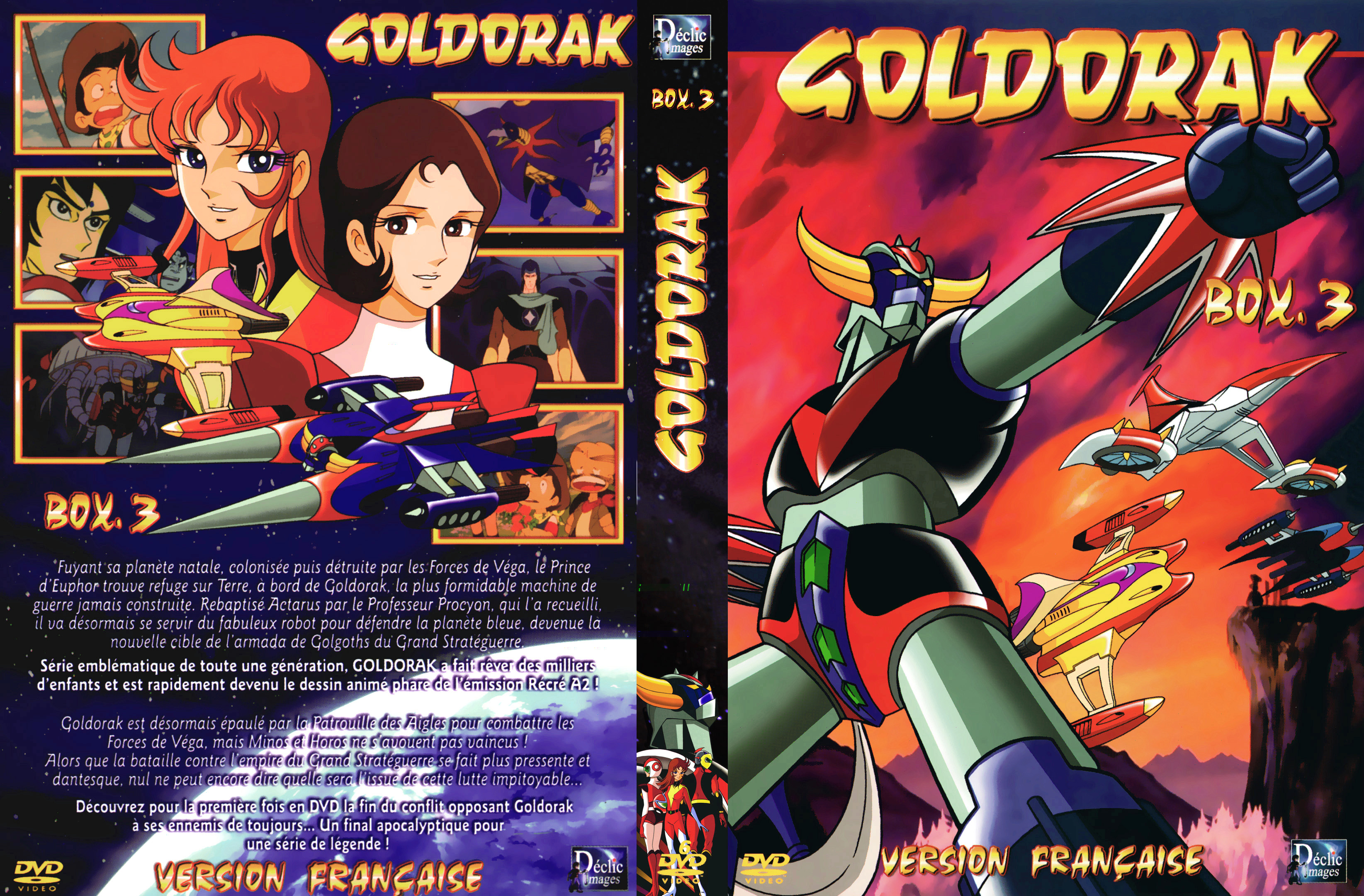 Jaquette DVD Goldorak Box 3