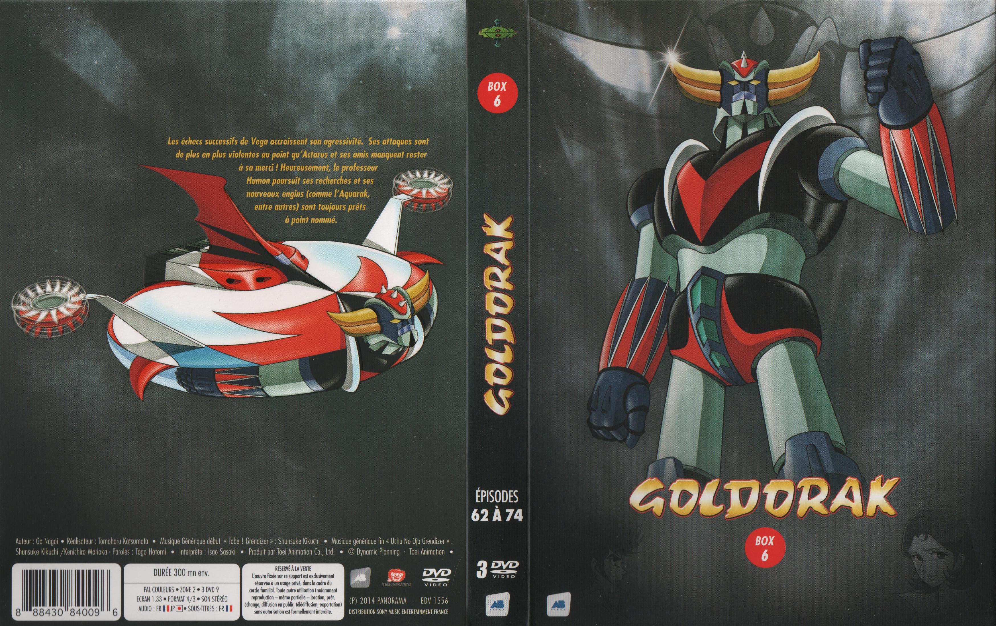 Jaquette DVD Goldorak Box 6 v2