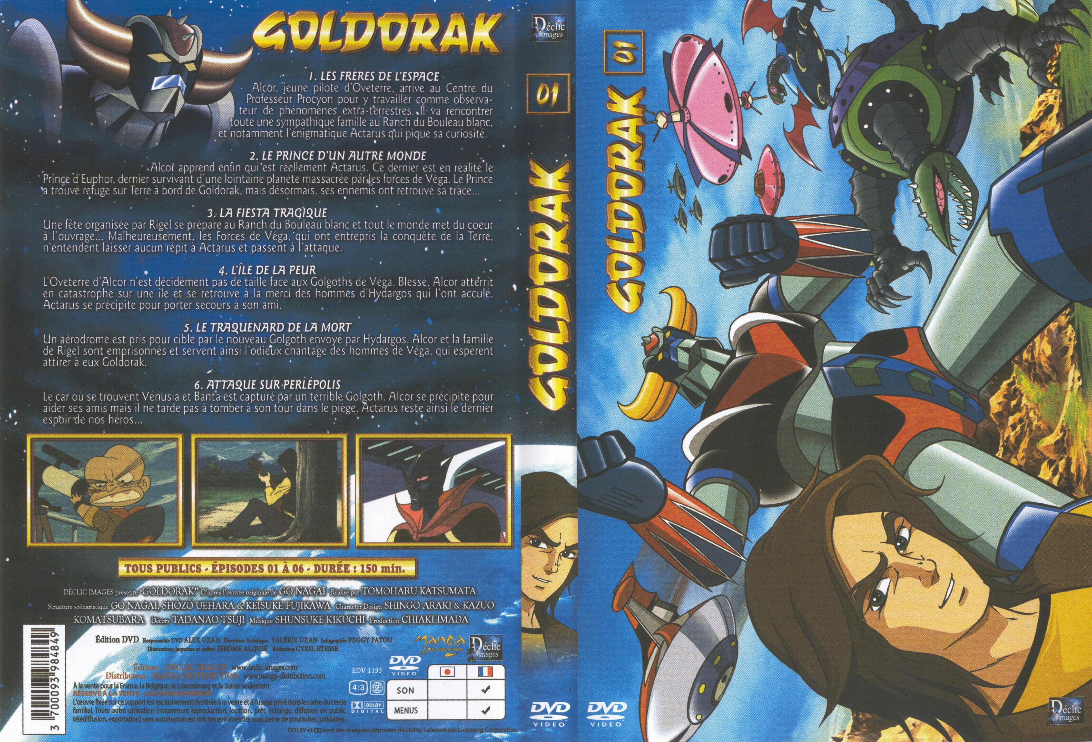 Jaquette DVD Goldorak vol 01