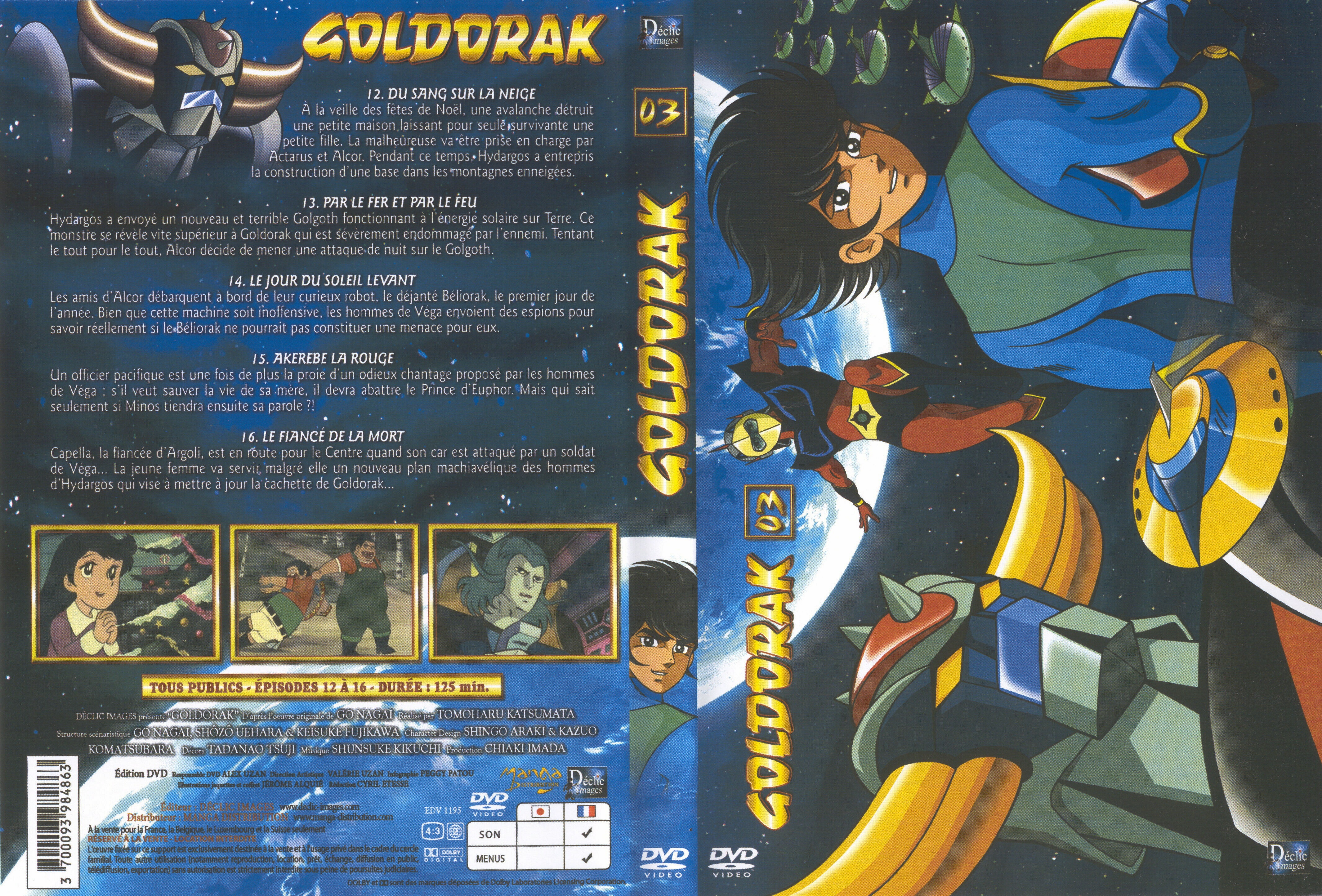 Jaquette DVD de Goldorak Box 3 - Cinéma Passion