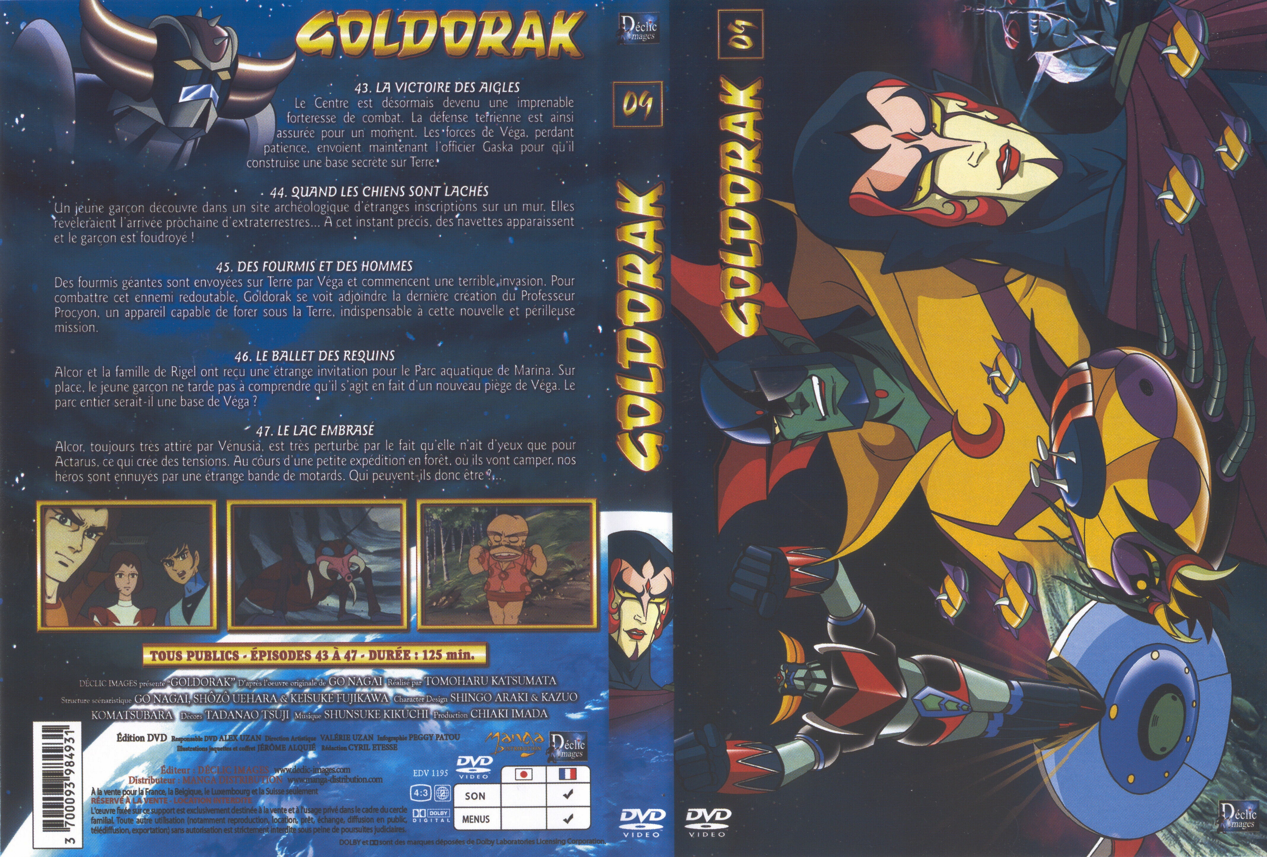 Jaquette DVD Goldorak vol 09