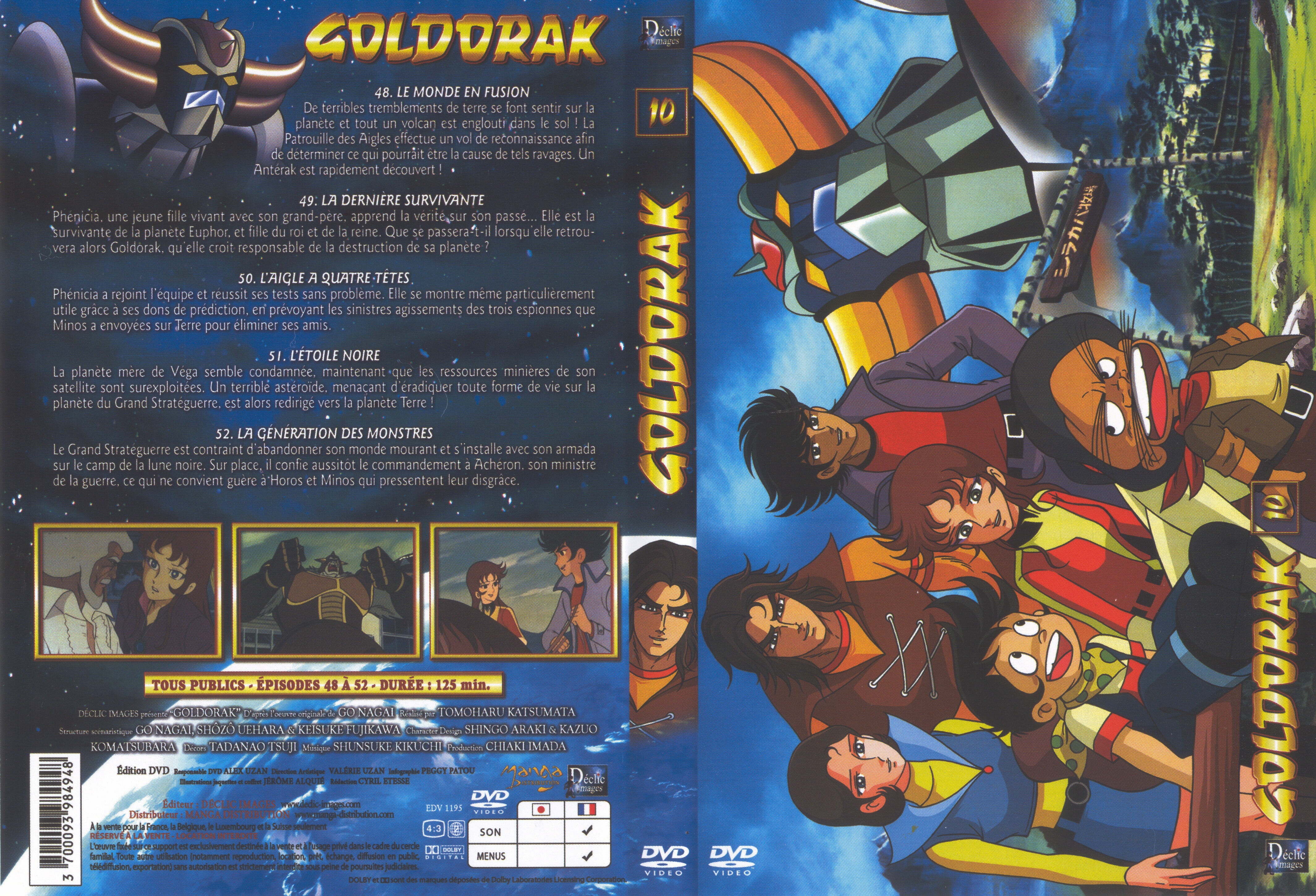 Jaquette DVD Goldorak vol 10