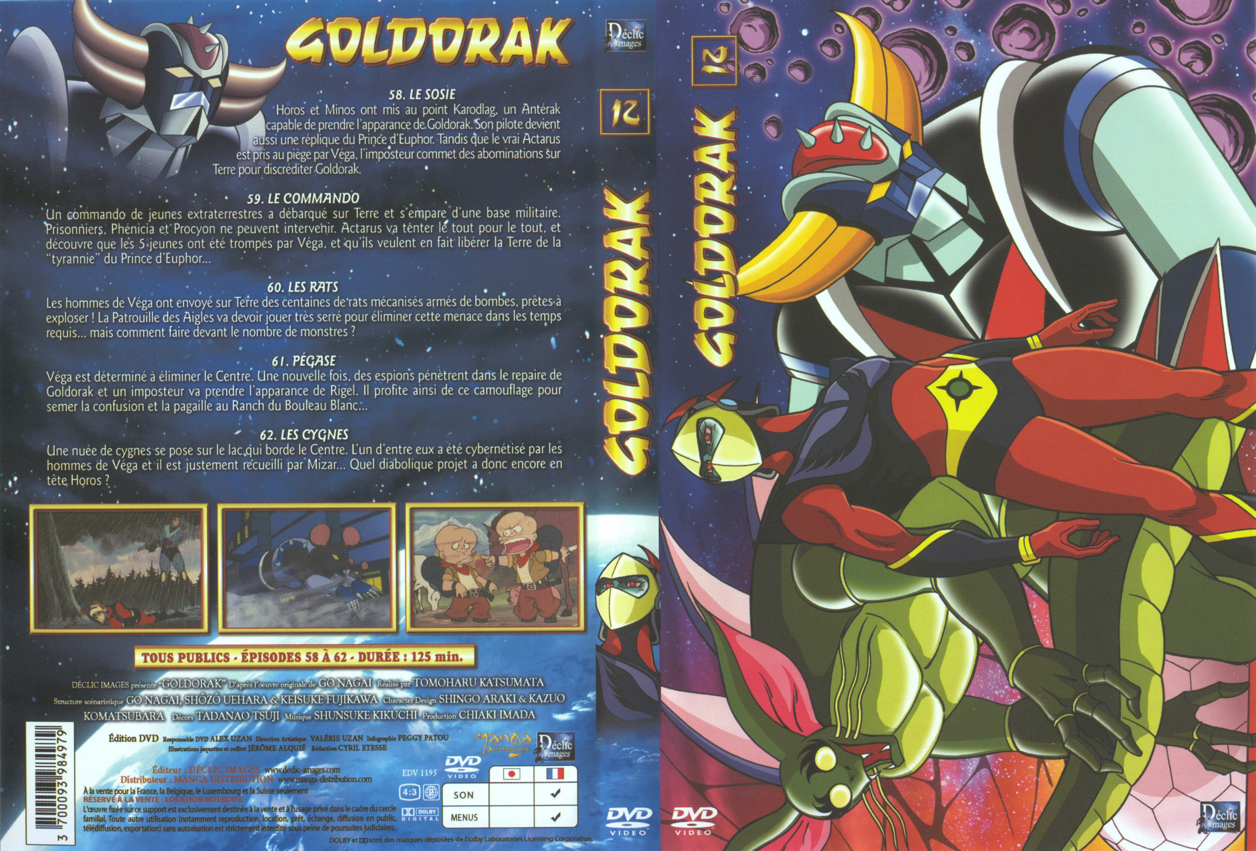 Jaquette DVD Goldorak vol 12