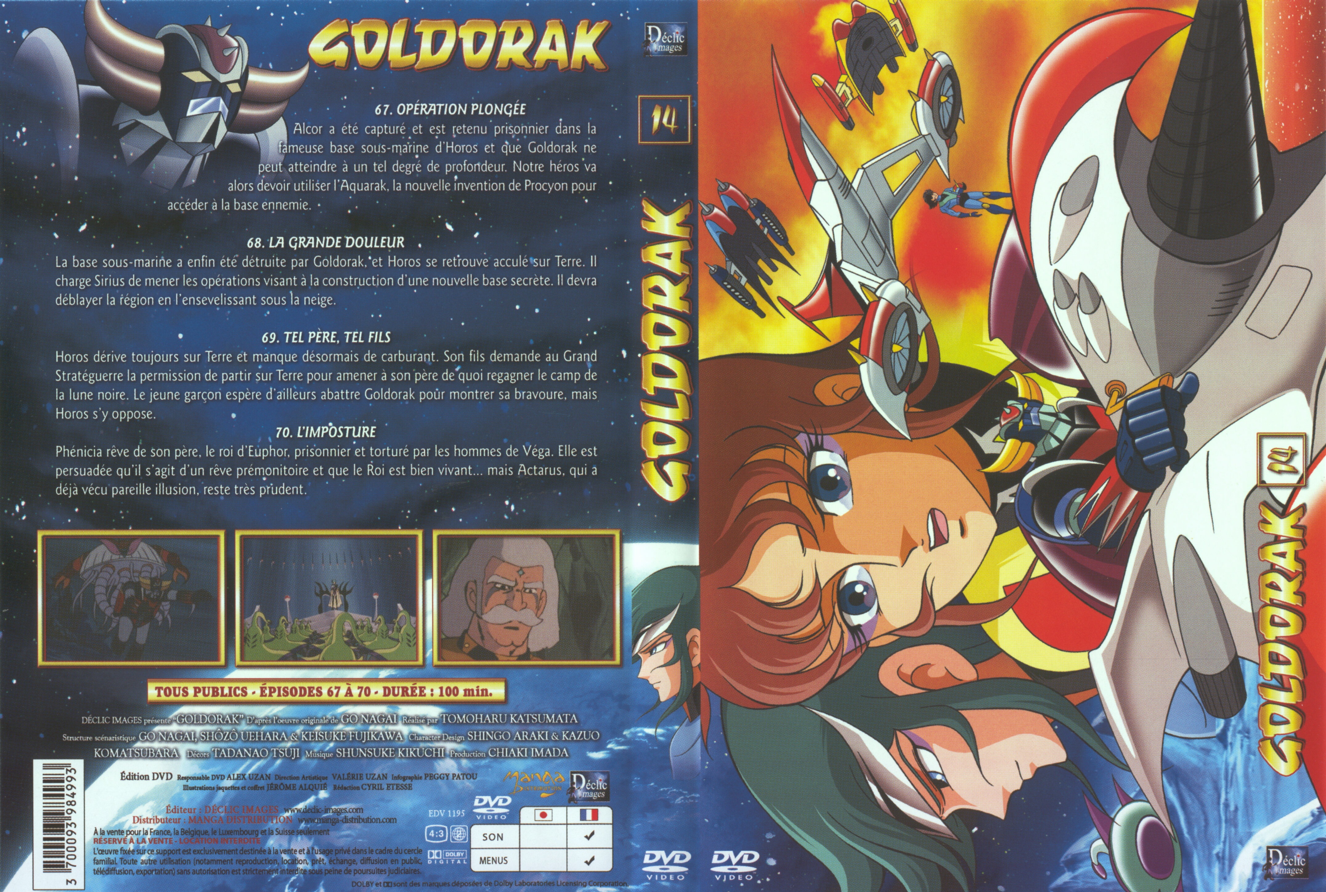 Jaquette DVD Goldorak vol 14