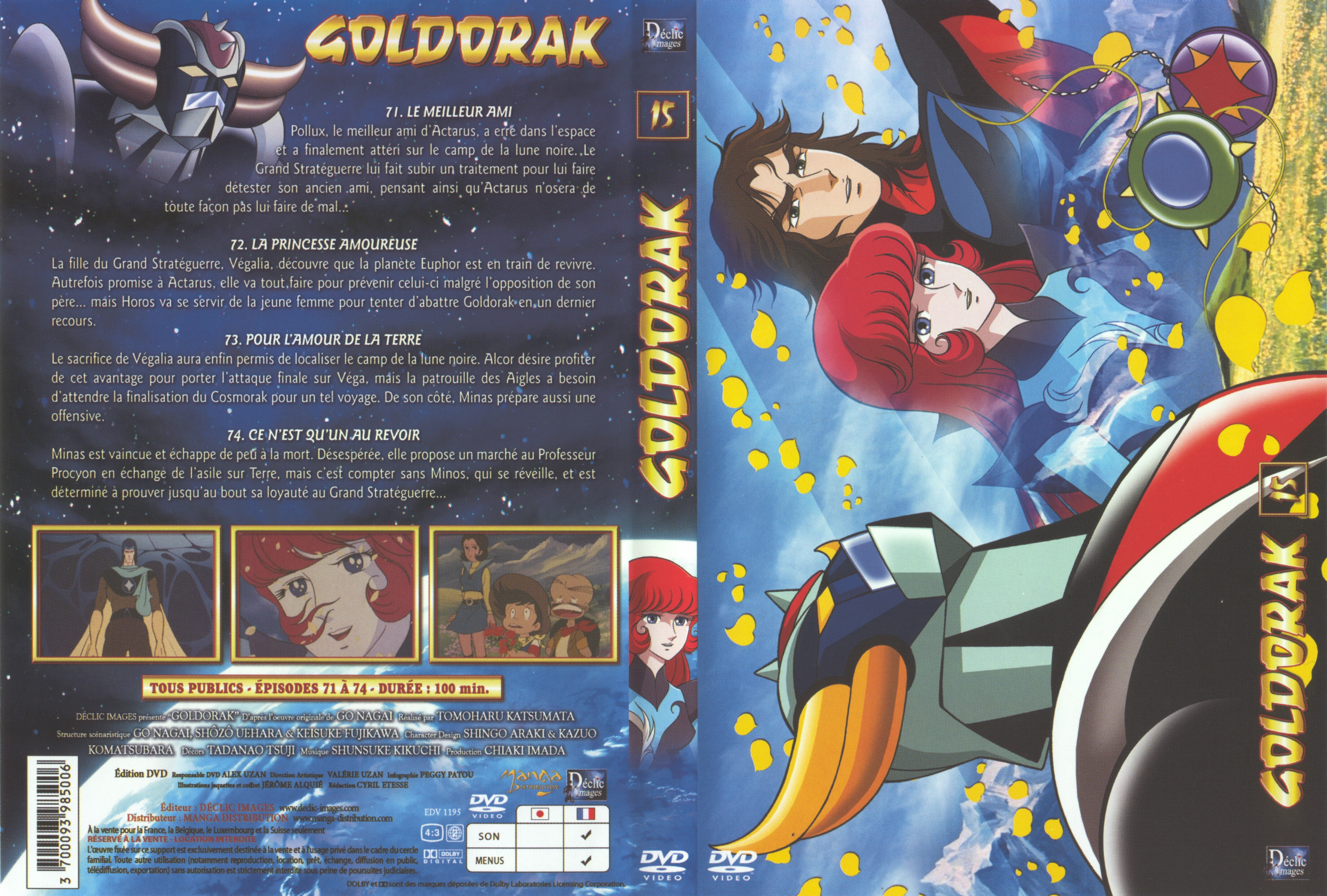 Jaquette DVD Goldorak vol 15