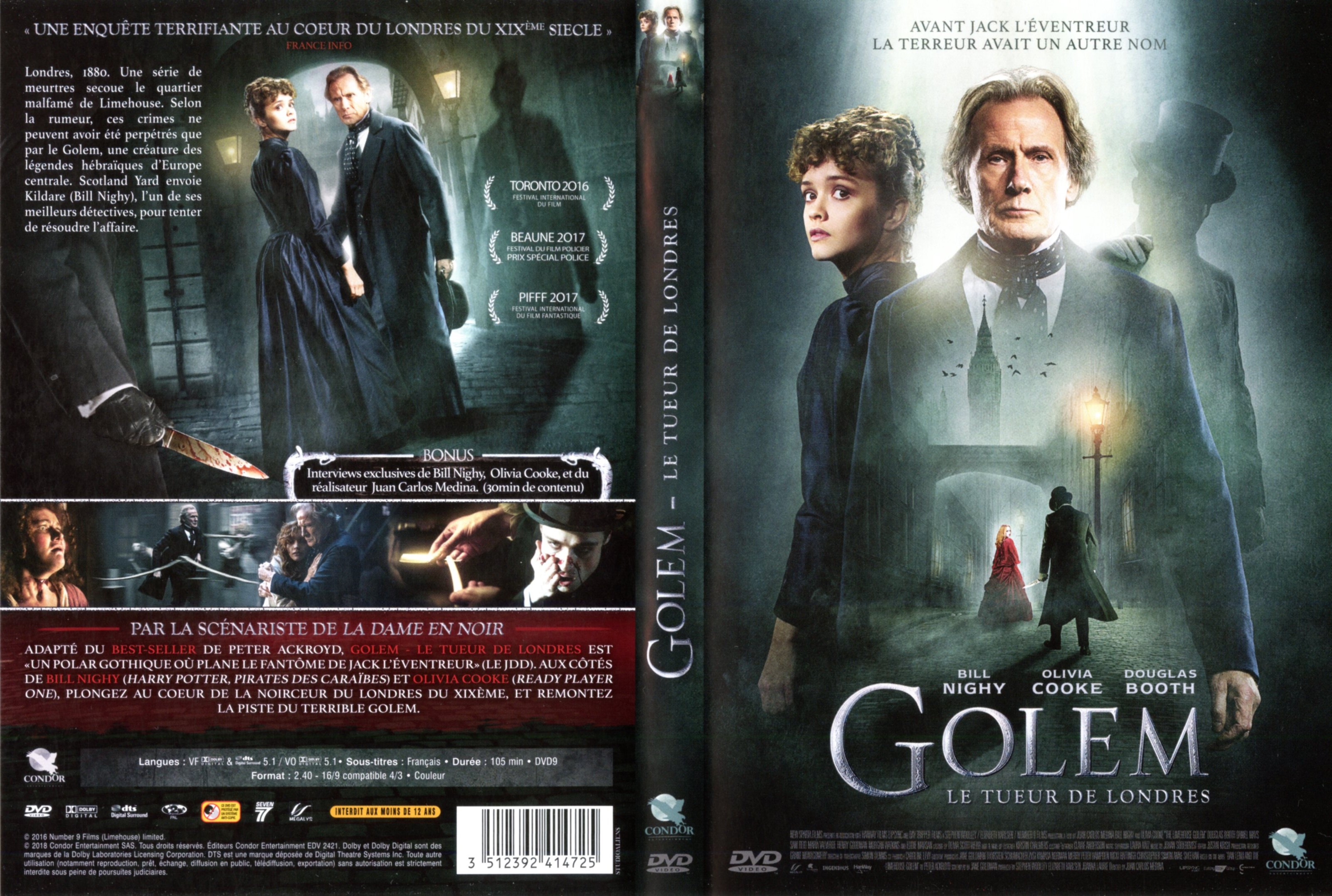 Jaquette DVD Golem le tueur de Londres