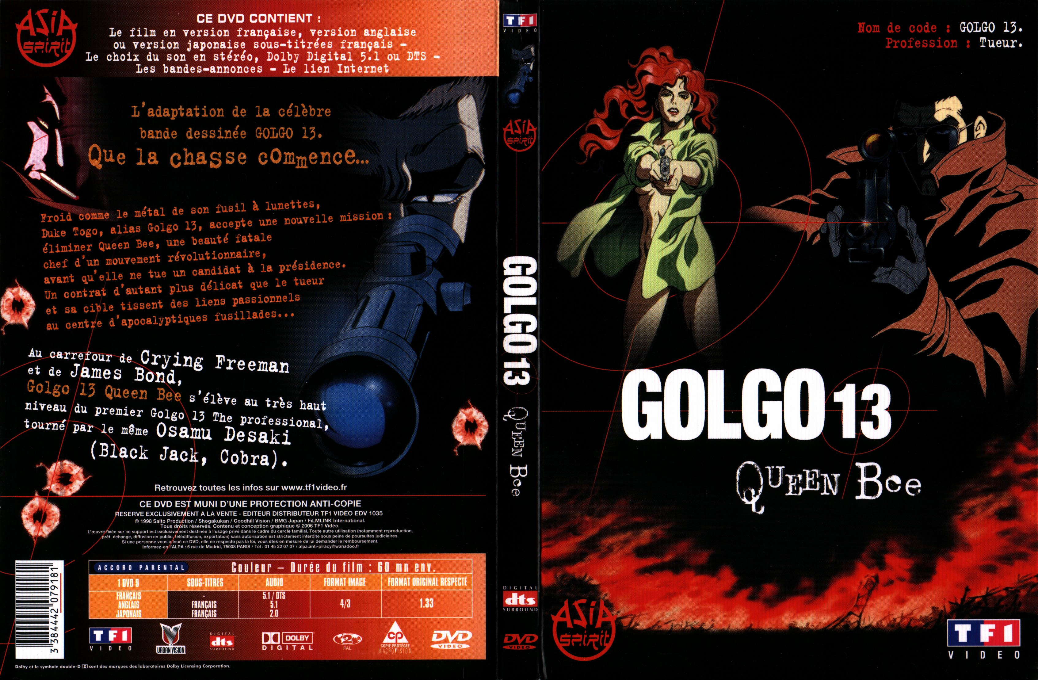 Jaquette DVD Golgo13 queen bee