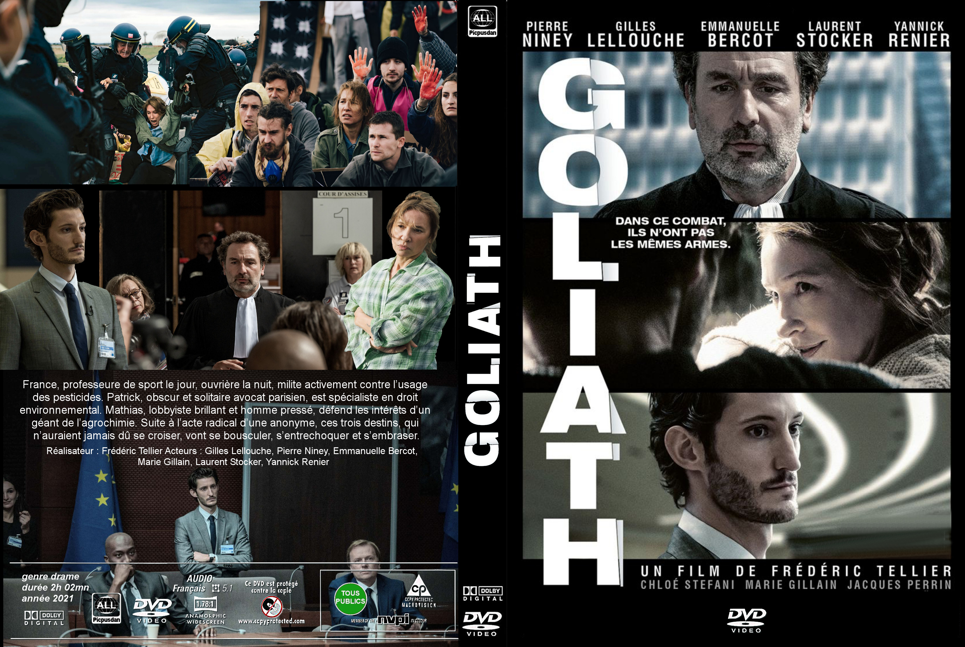 Jaquette DVD Goliath custom
