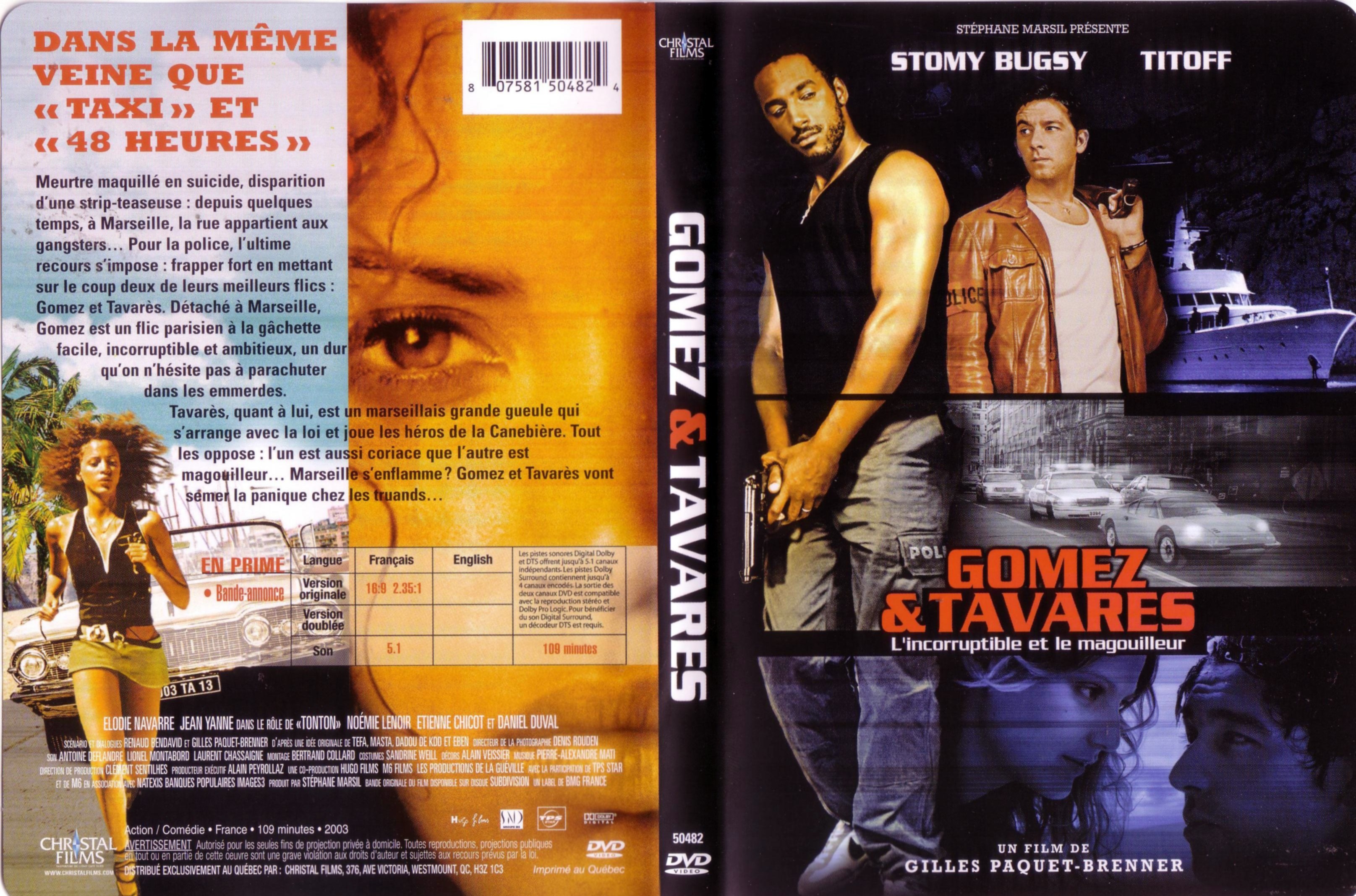 Jaquette DVD Gomez et Tavares v2