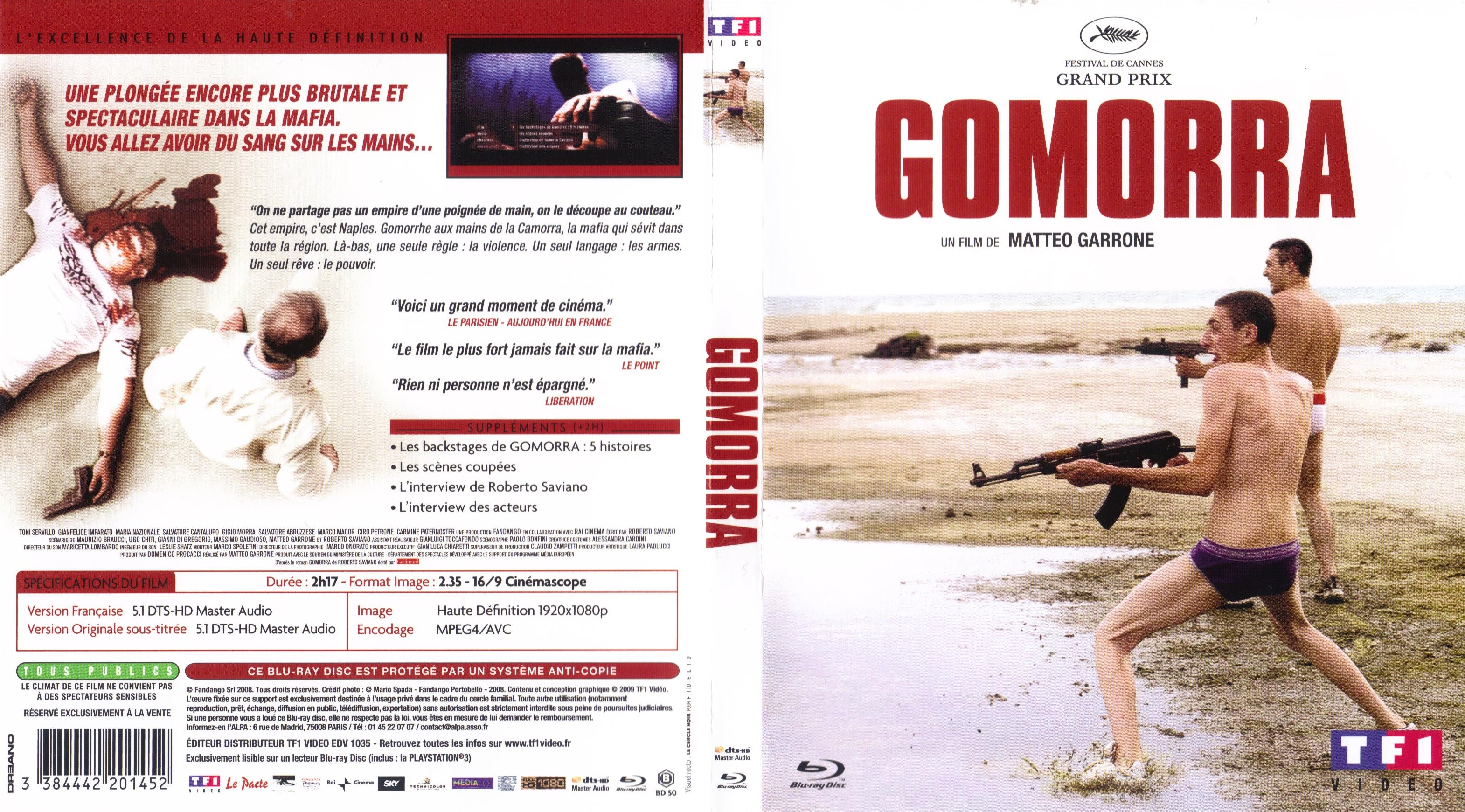 Jaquette DVD Gomorra (BLU-RAY)