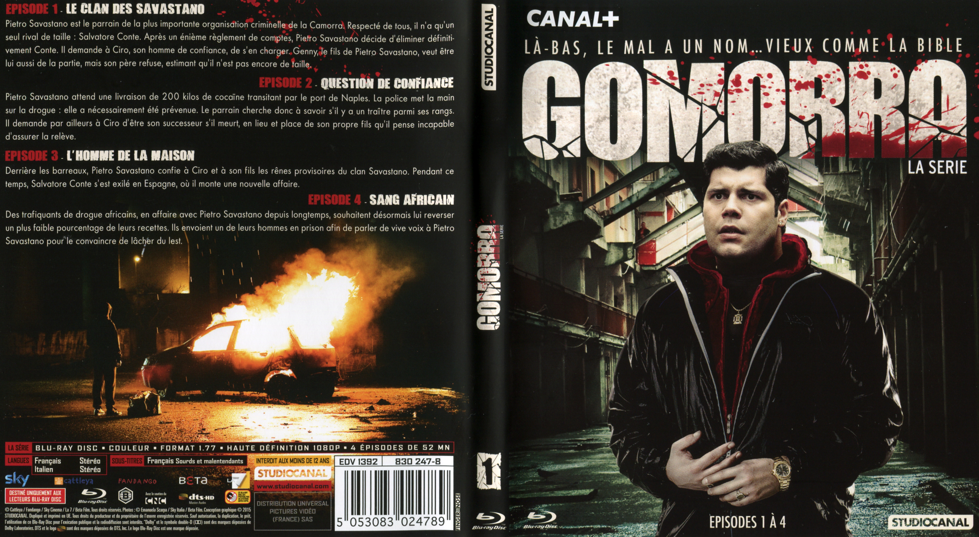 Jaquette DVD Gomorra la srie Ep 1-4 (BLU-RAY)