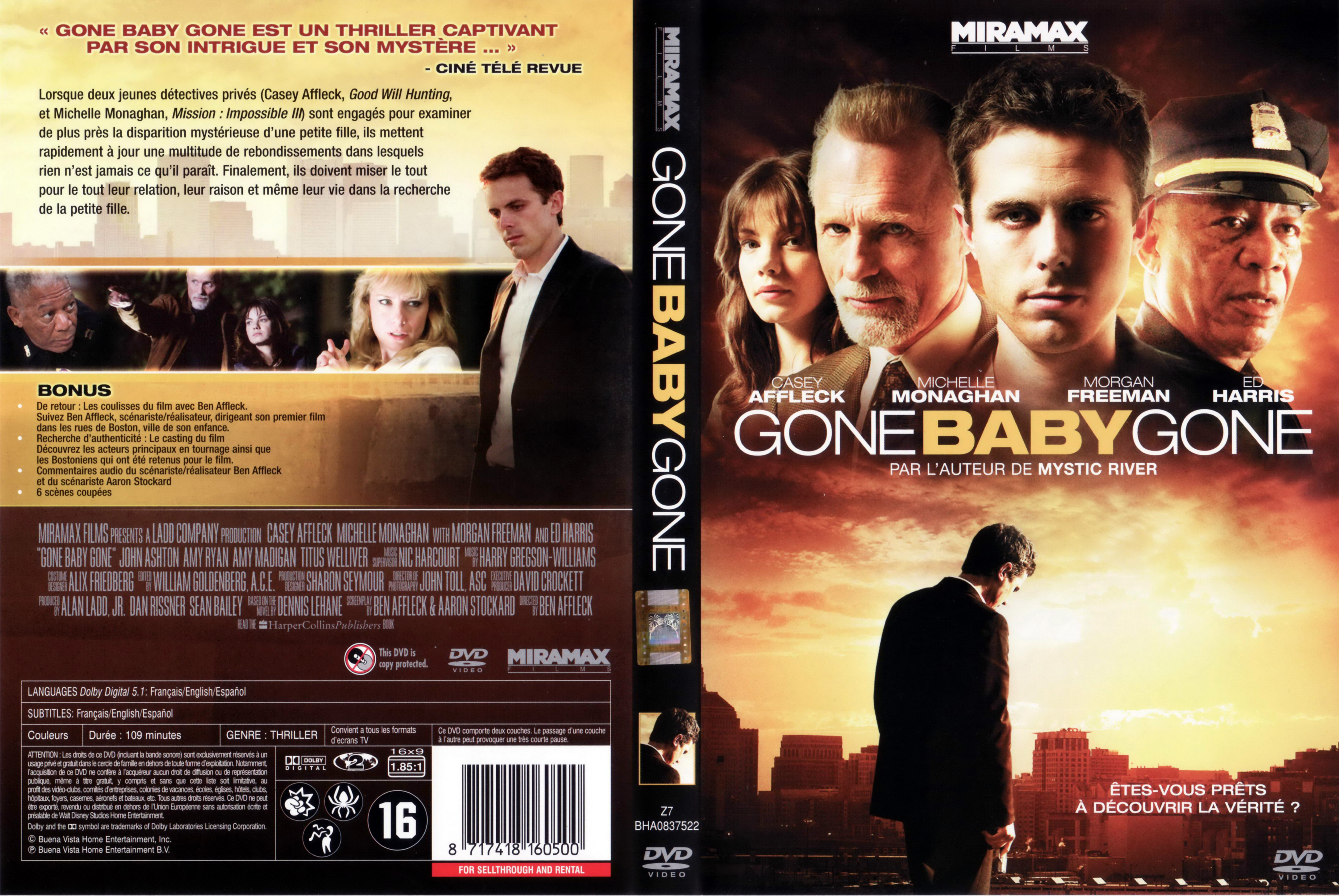 Jaquette DVD Gone baby gone