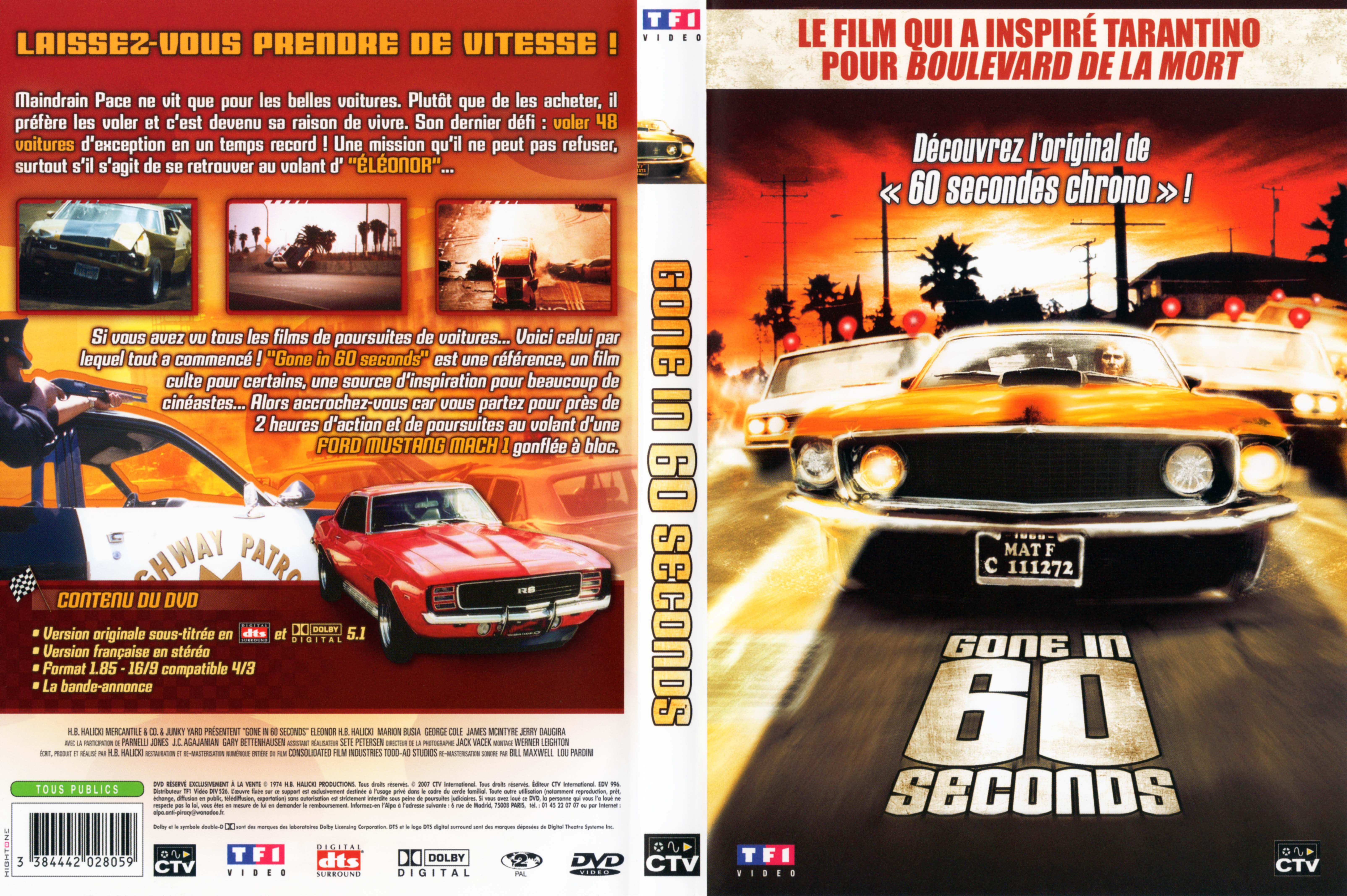 Jaquette DVD Gone in 60 seconds