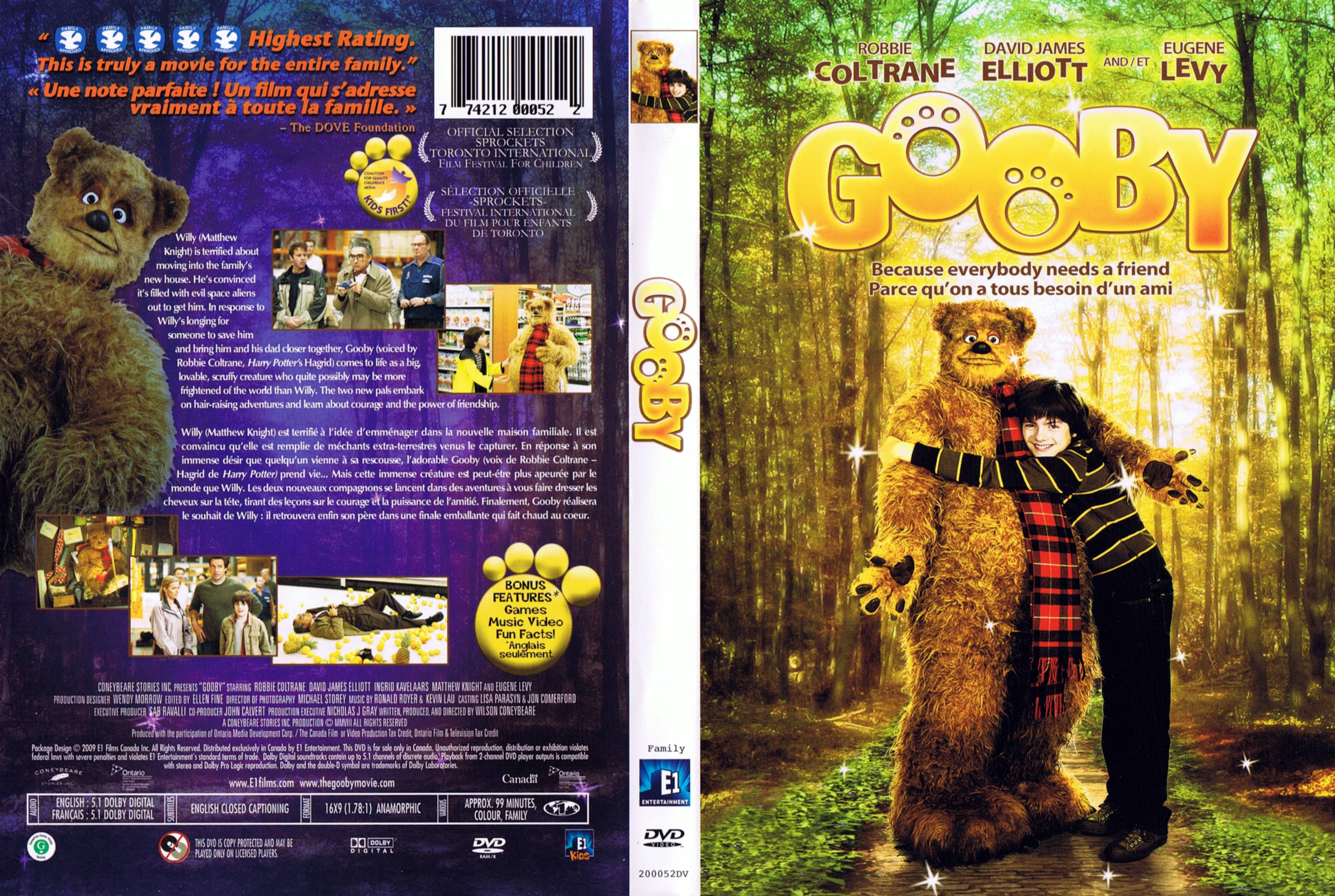 Jaquette DVD Gooby (Canadienne)