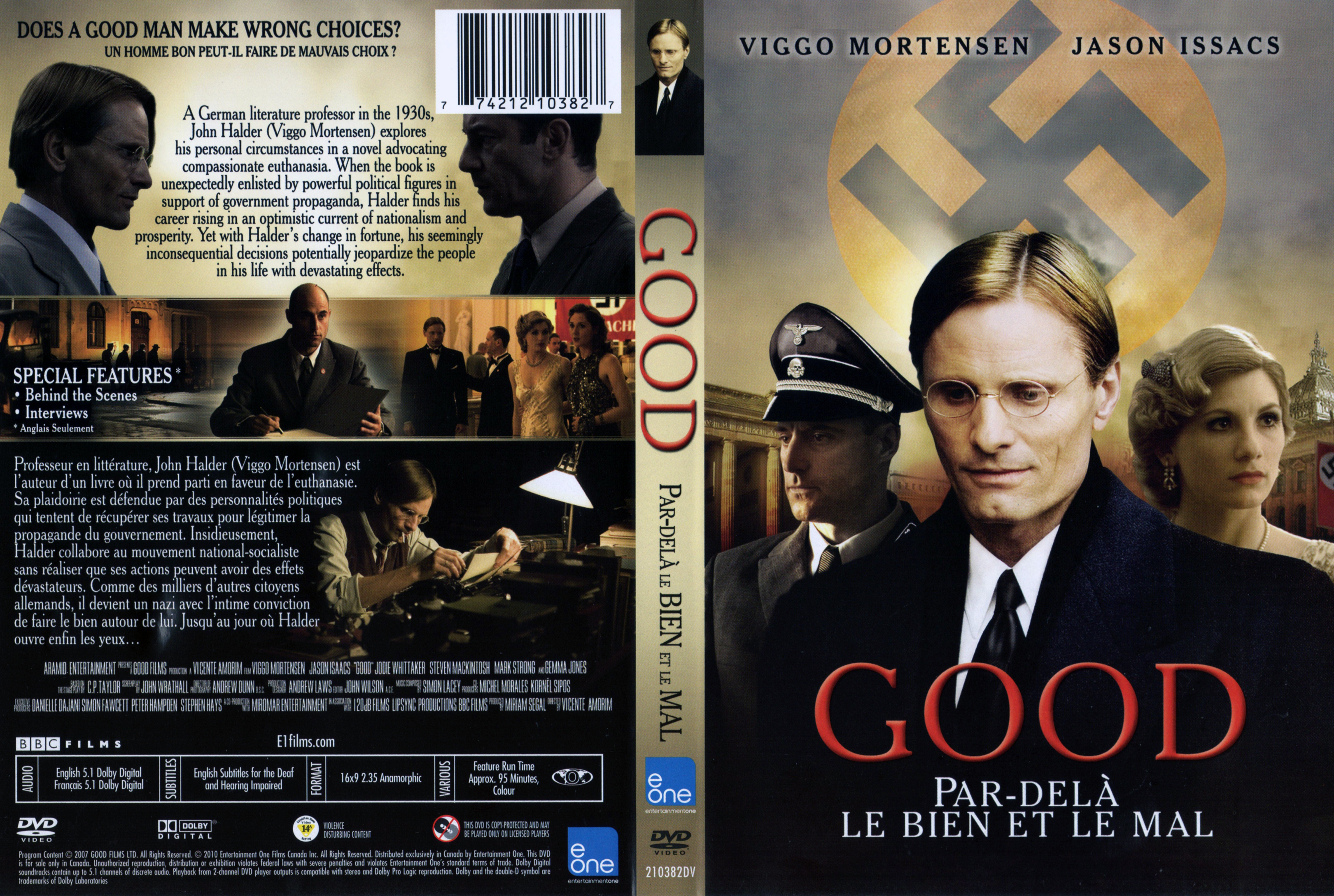 Jaquette DVD Good - Par-del le bien et le mal (Canadienne)