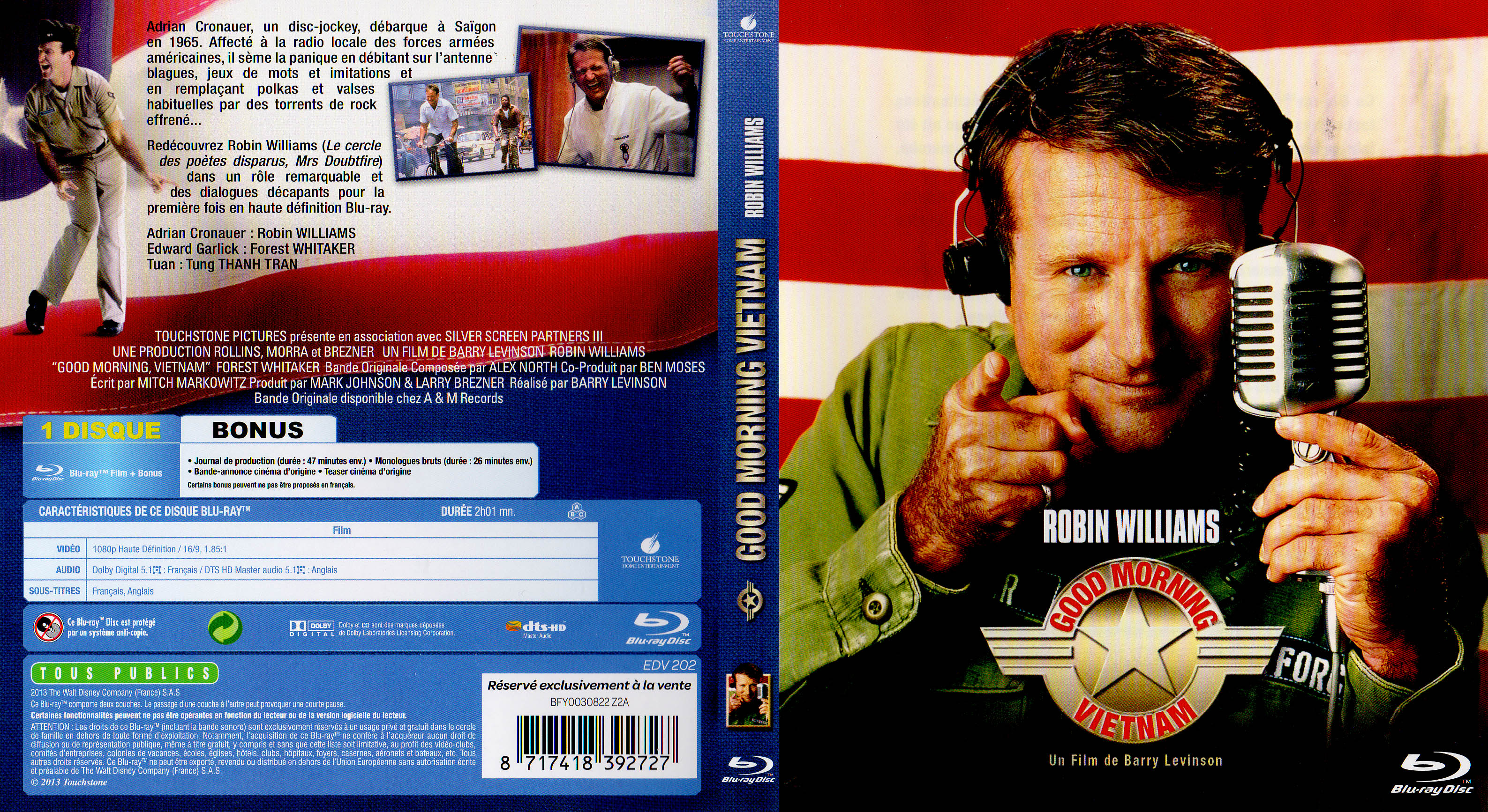 Jaquette DVD Good morning Vietnam (BLU-RAY)