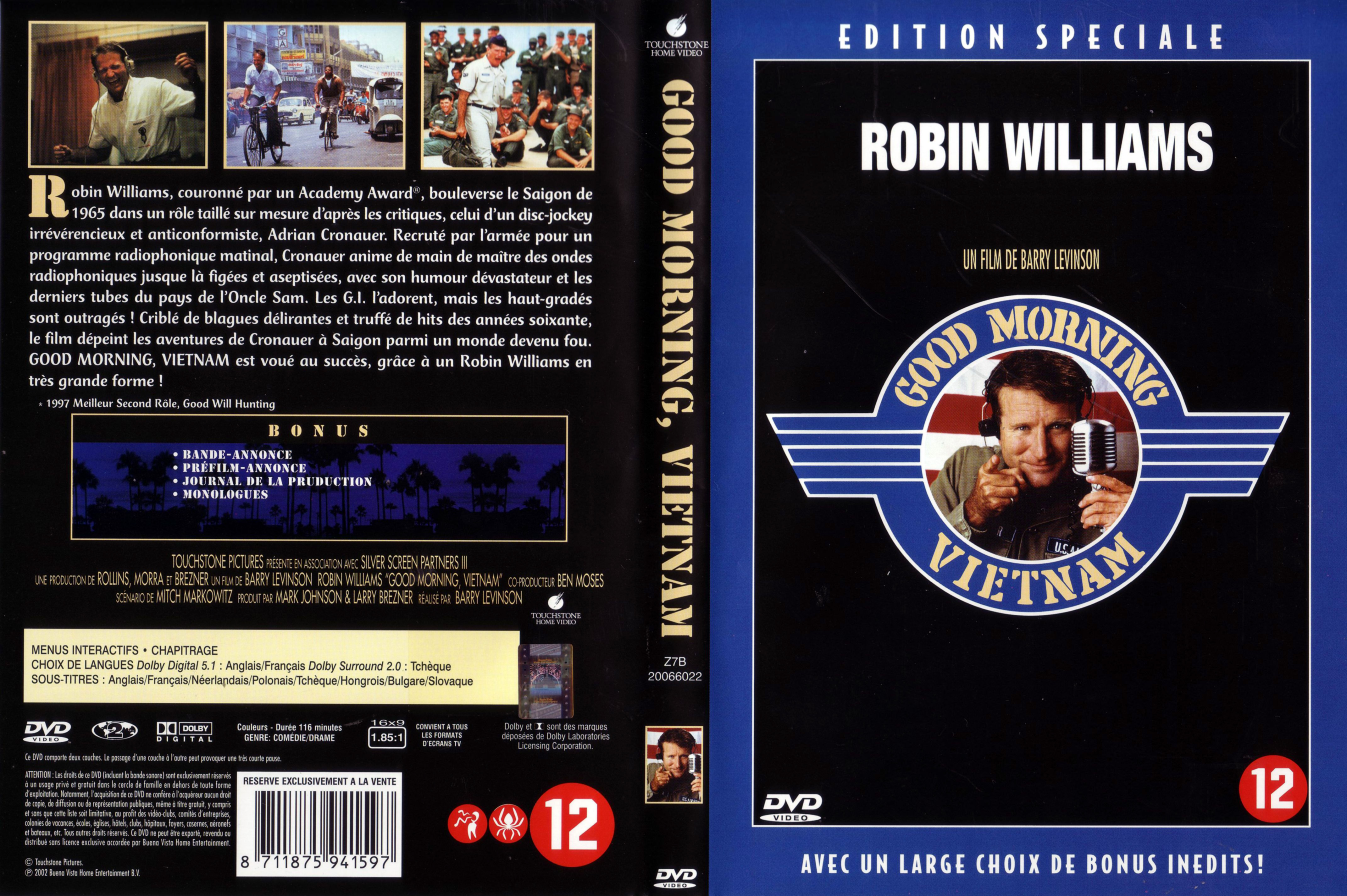 Jaquette DVD Good morning Vietnam v2