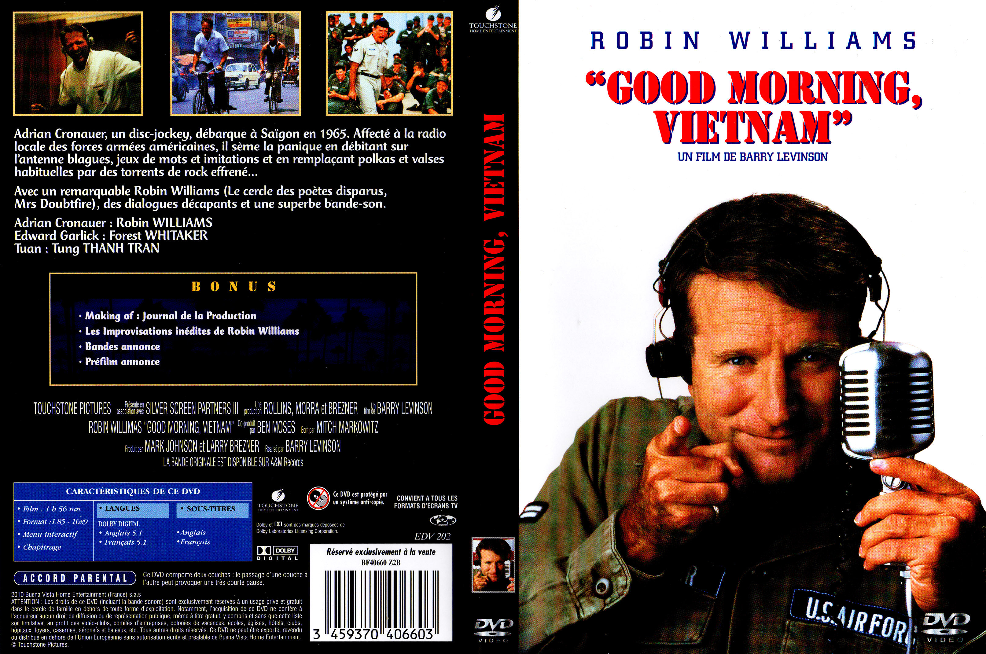 Jaquette DVD Good morning Vietnam v4