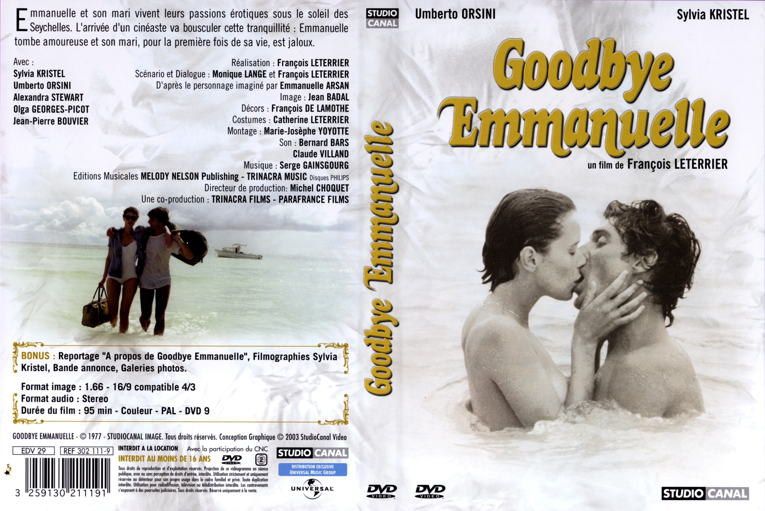 Jaquette DVD Goodbye Emmanuelle