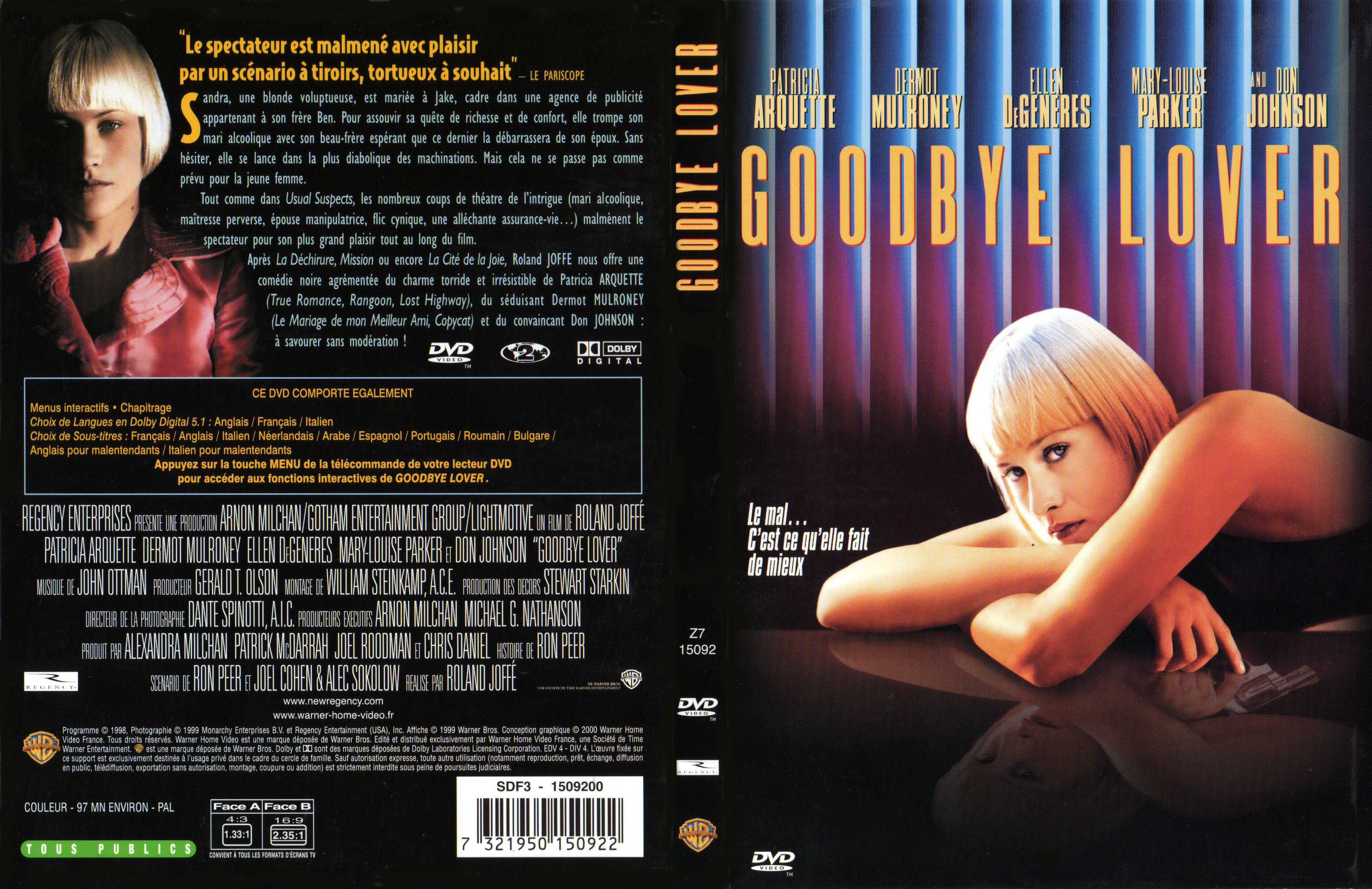 Jaquette DVD Goodbye lover