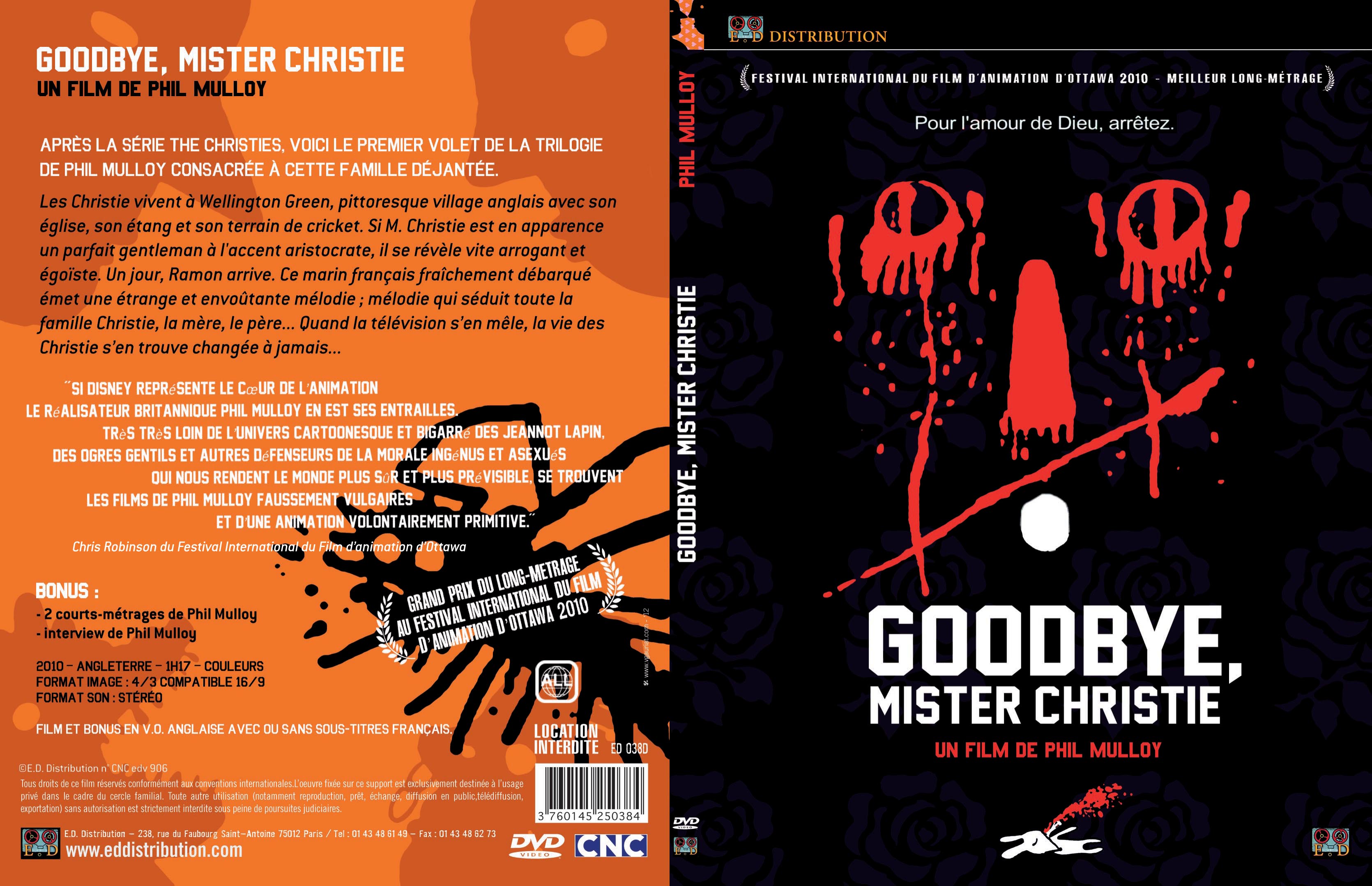 Jaquette DVD Goodbye mister christie