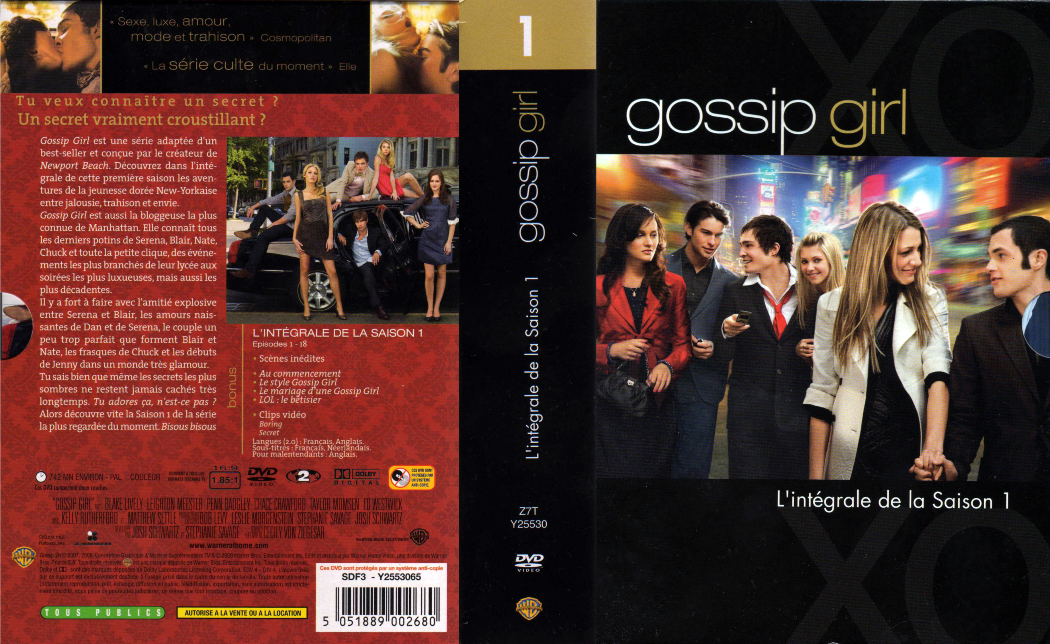 Jaquette DVD Gossip girl Saison 1 COFFRET