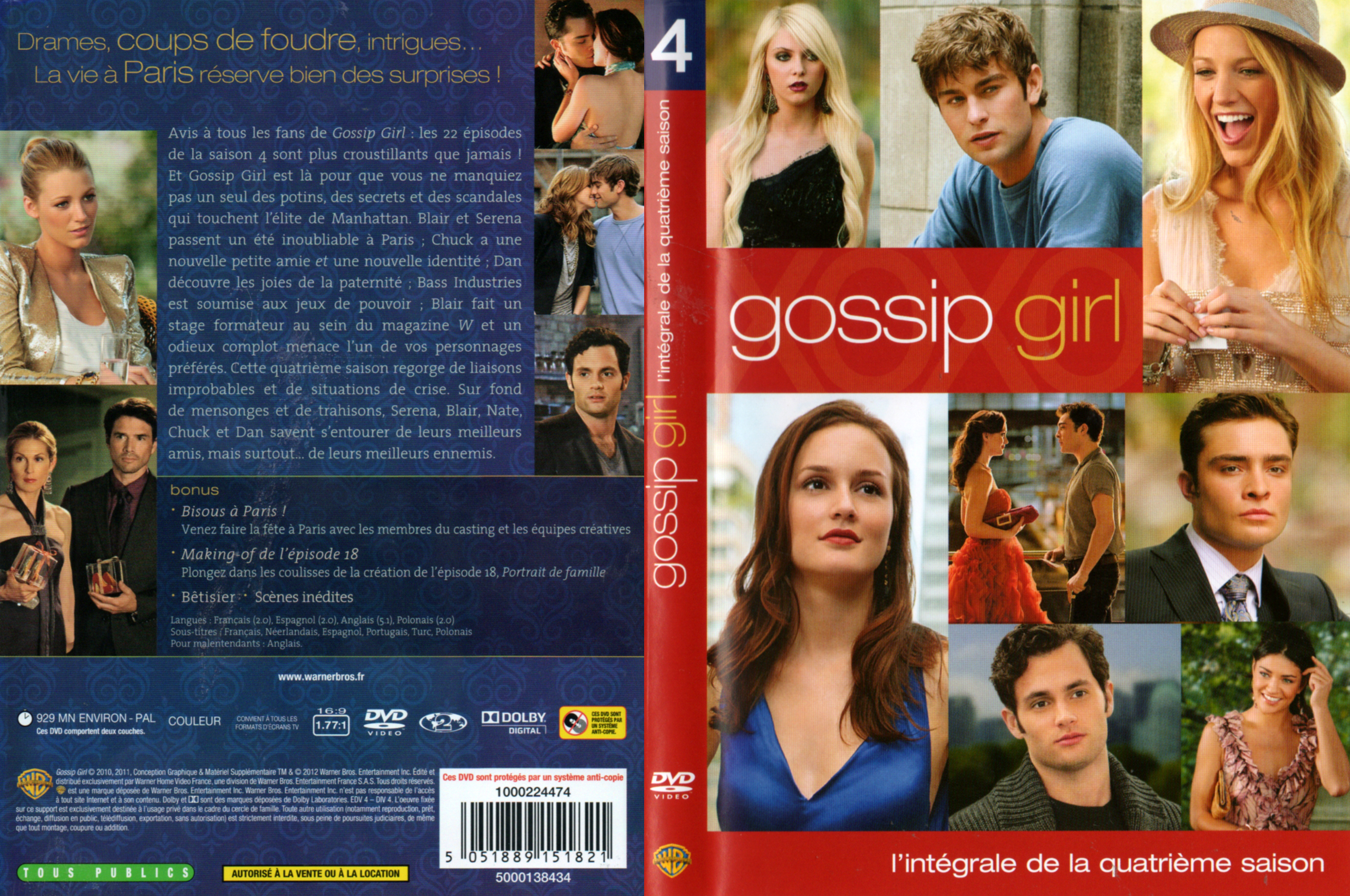 Jaquette DVD Gossip girl Saison 4 COFFRET