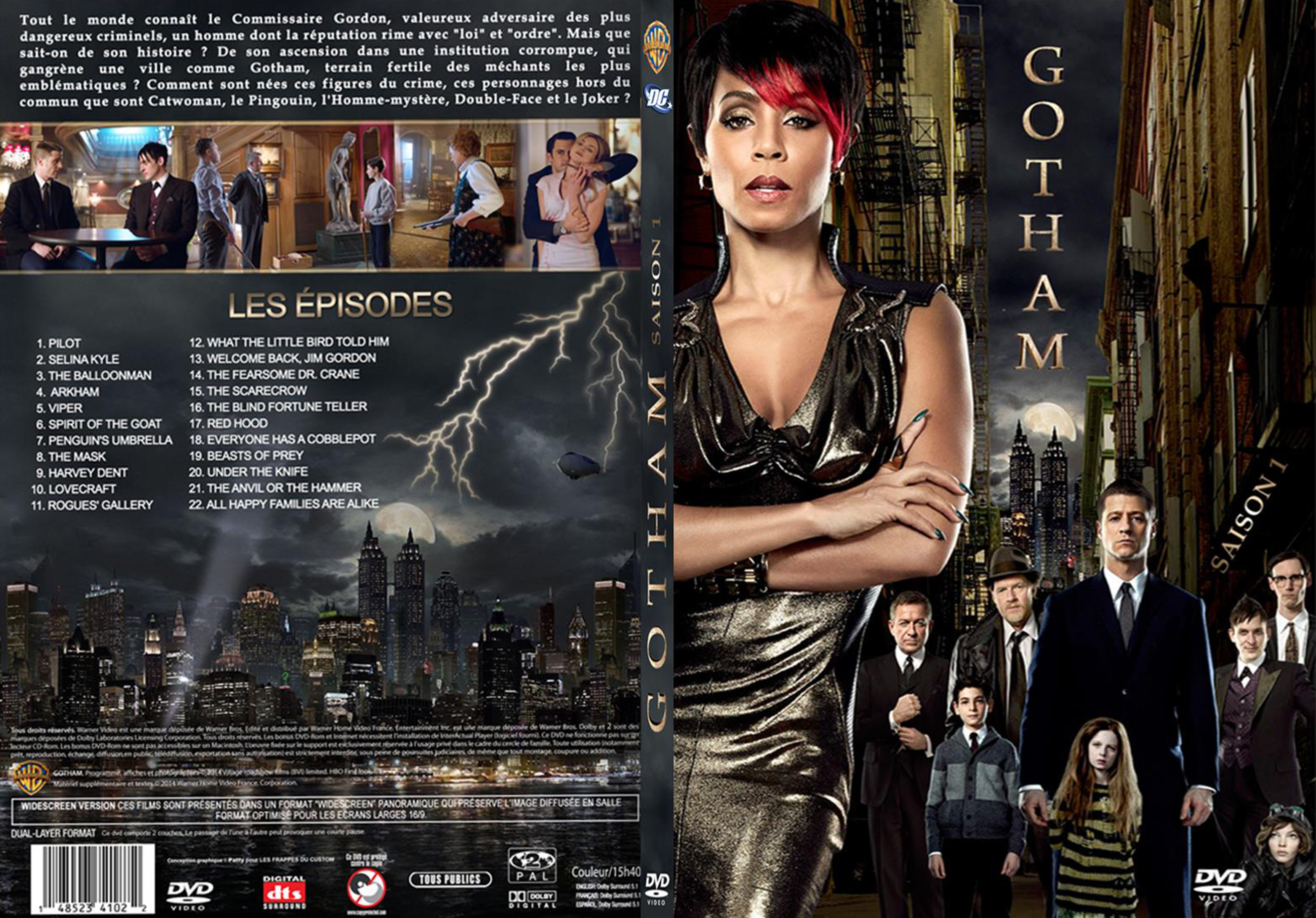 Jaquette DVD Gotham Saison 1 custom