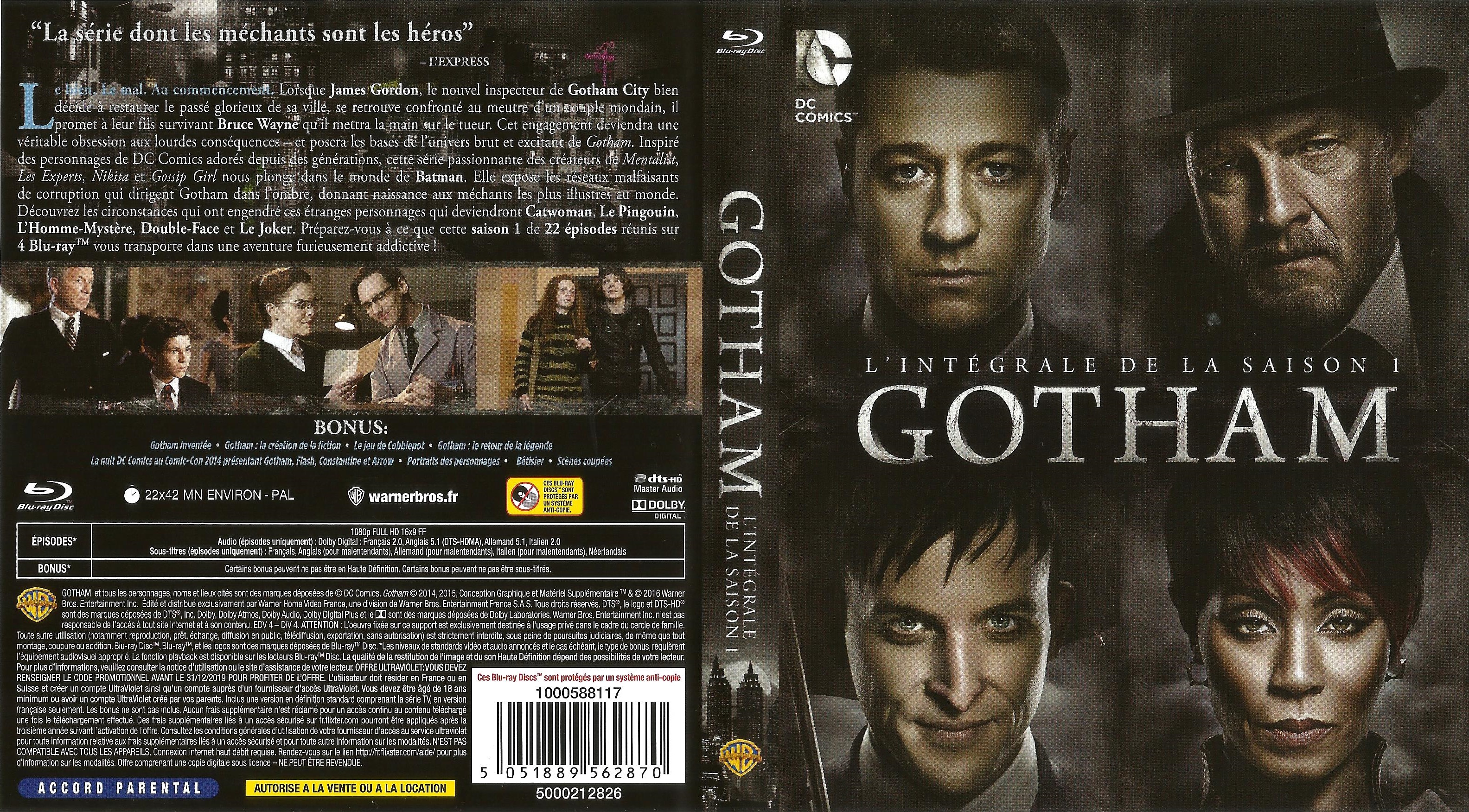Jaquette DVD Gotham saison 1 (BLU-RAY)
