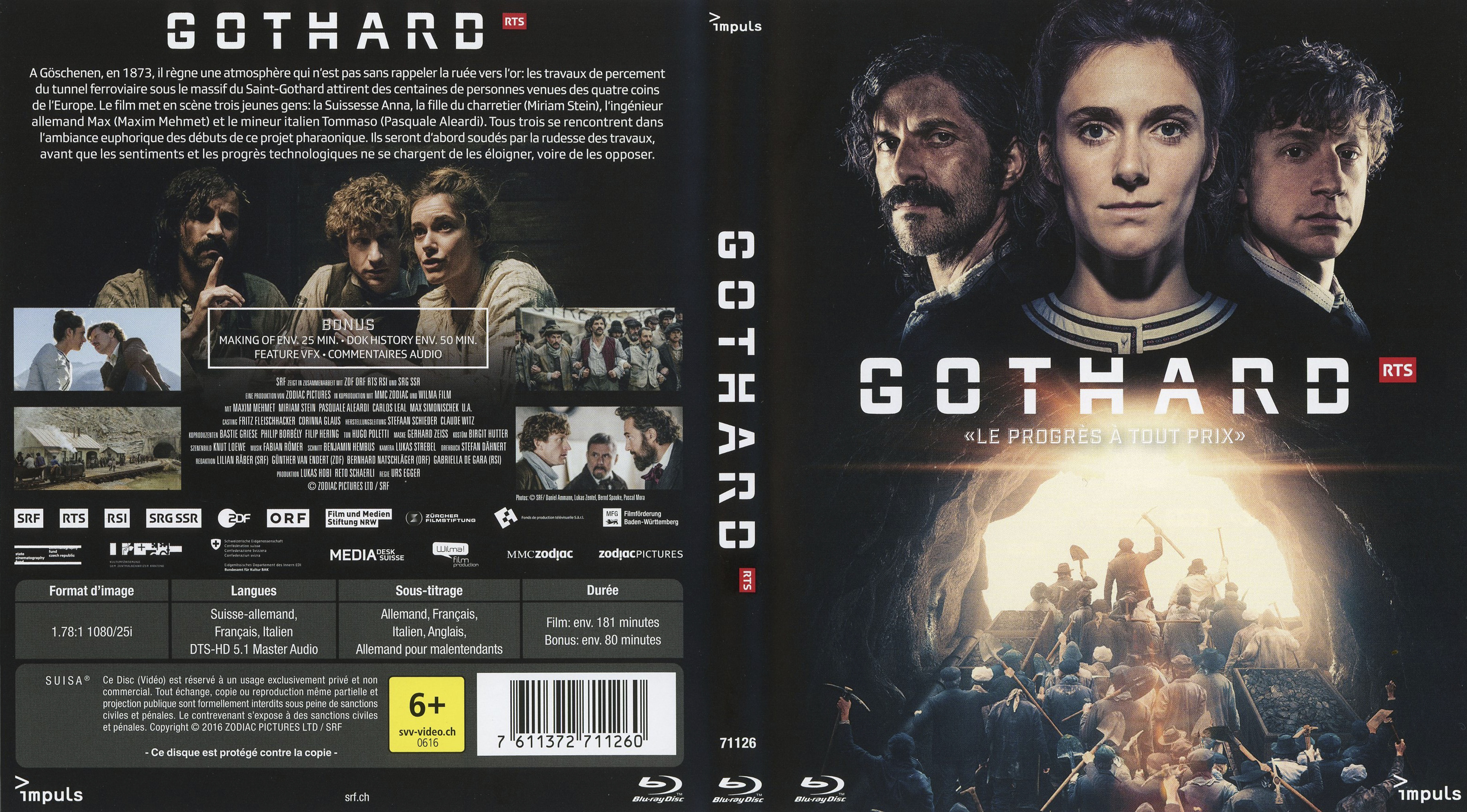 Jaquette DVD Gothard (BLU-RAY)