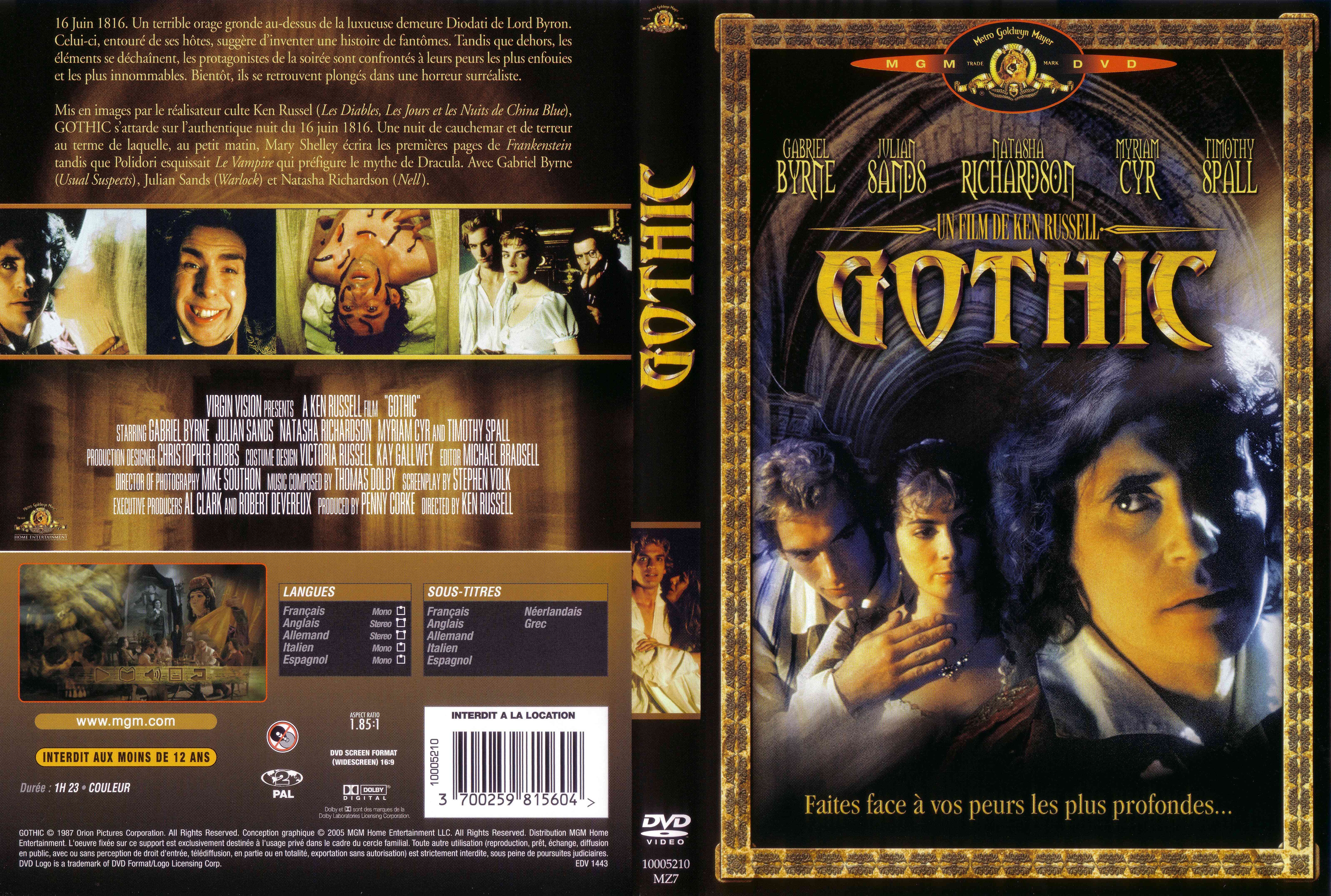 Jaquette DVD Gothic