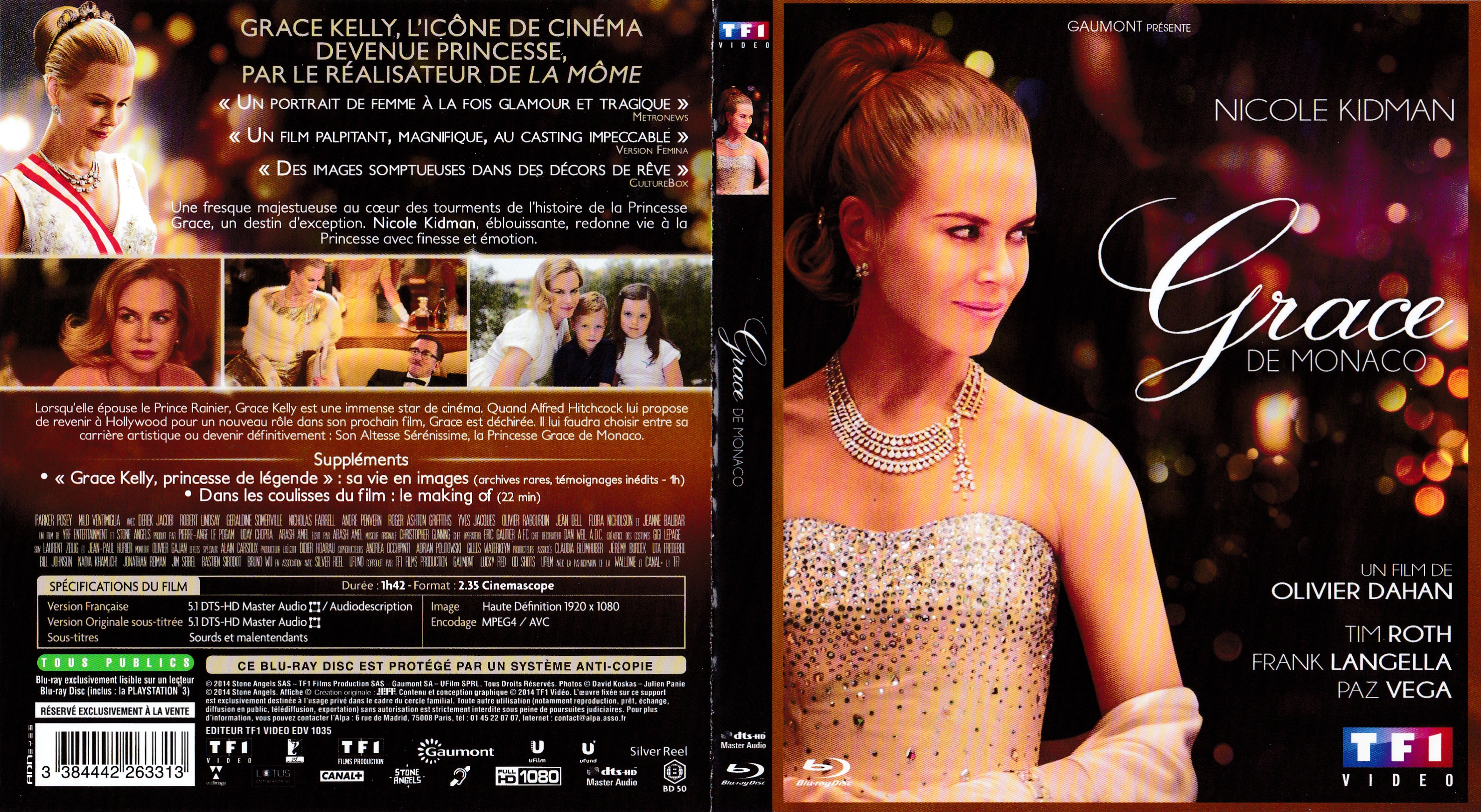 Jaquette DVD Grace de Monaco (BLU-RAY)